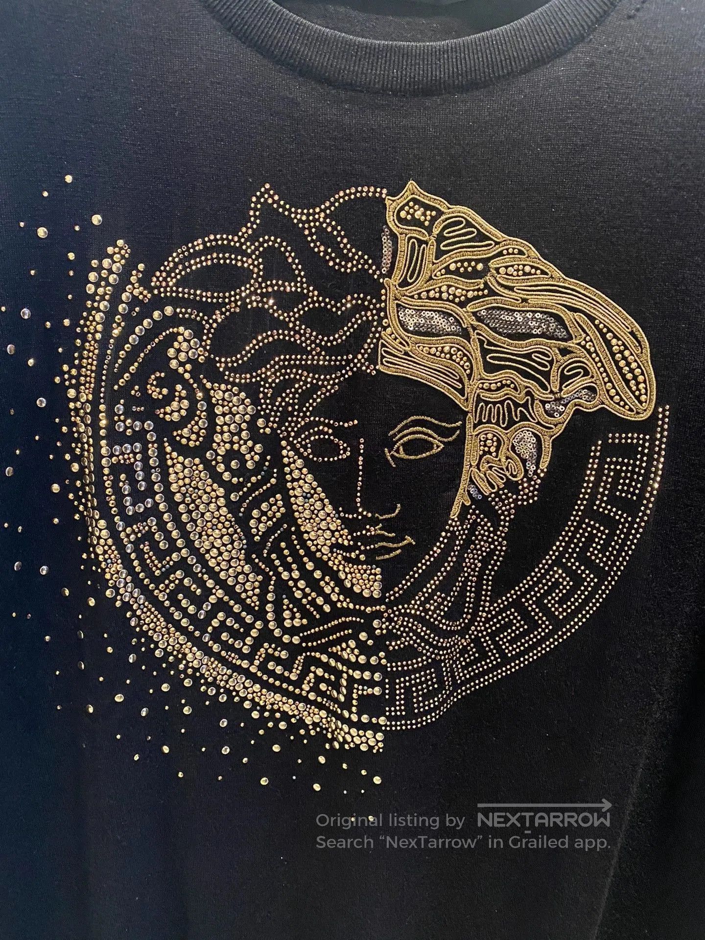Versace VERSACE Medusa Embroidered Wool Sweater. Size US XXL / EU 58 / 5 - 1 Thumbnail