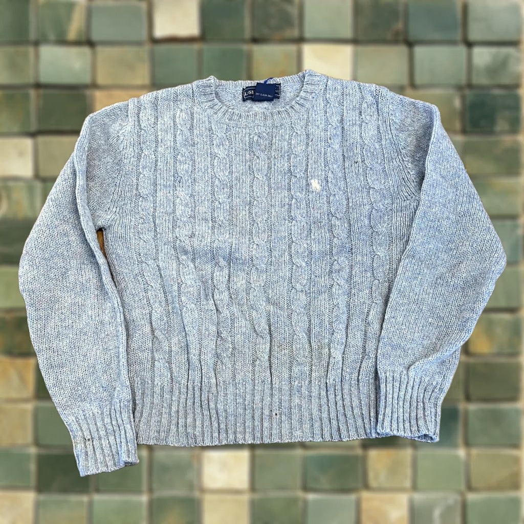 Vintage VINTAGE L. Simsbury Sweater M All Pure Wool 80s Blue Women’s Size M / US 6-8 / IT 42-44 - 1 Thumbnail