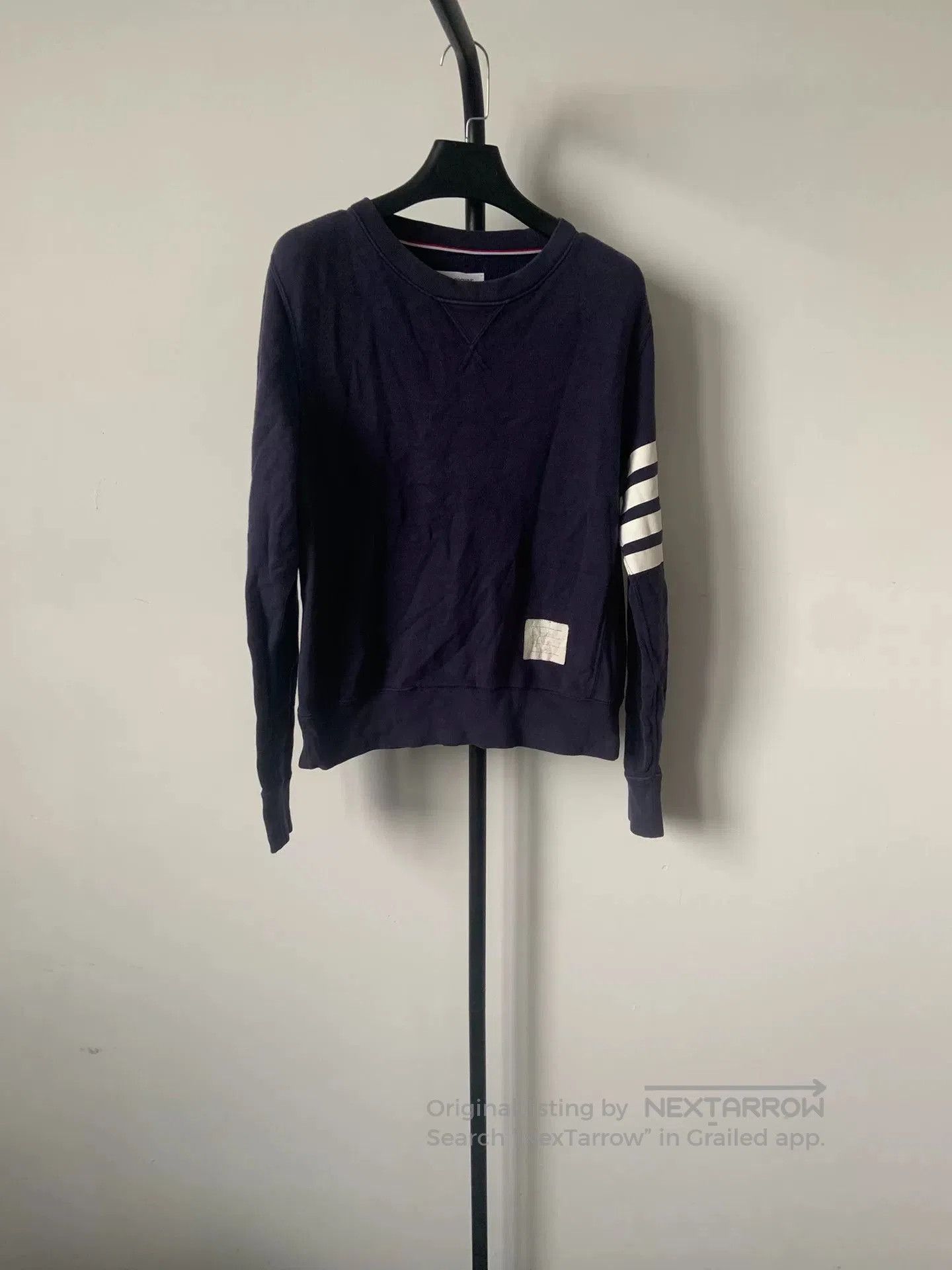 Thom Browne thom browne classic navy sweatshirt for men. Size US XXS / EU 40 - 1 Thumbnail