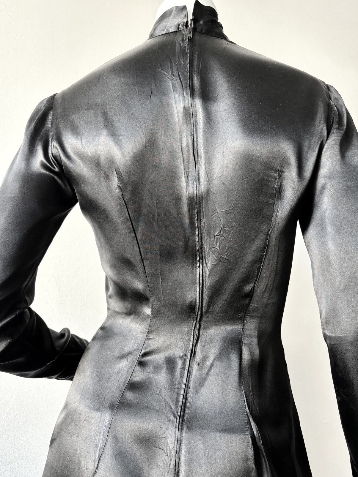Other Black silk evening dress circa 60’s Size XS / US 0-2 / IT 36-38 - 11 Thumbnail