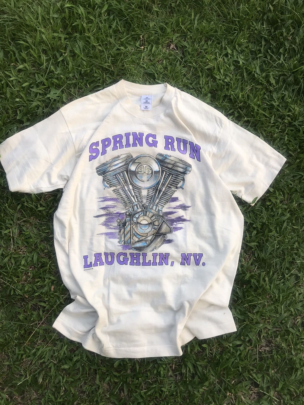 Harley Davidson × Vintage Vintage Spring Run Laughlin, NY 1996 Size US XL / EU 56 / 4 - 1 Thumbnail