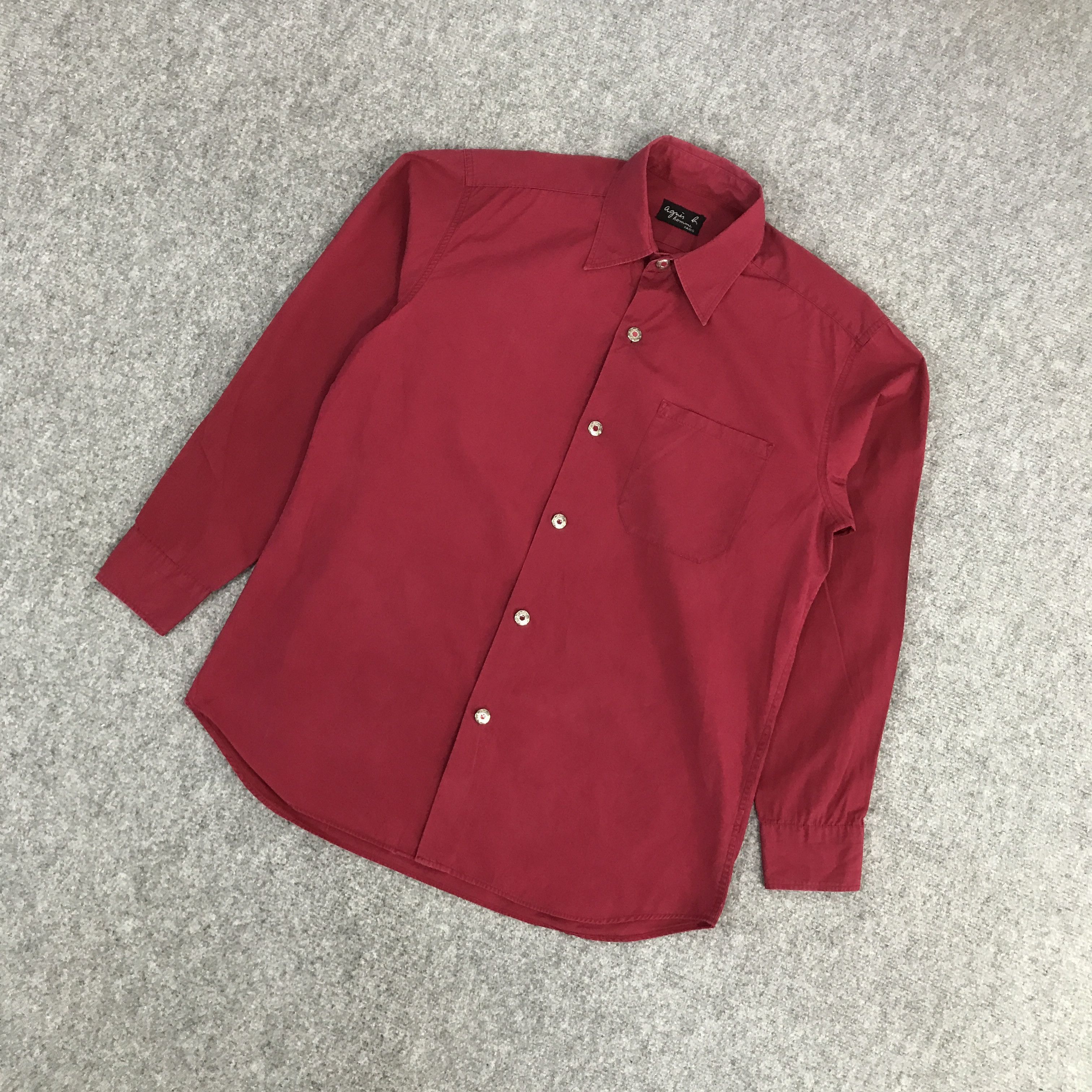Japanese Brand × agnes b. AGNES B HOMME BUTTON UP SHIRTS LONG SLEEVE Size US L / EU 52-54 / 3 - 5 Thumbnail