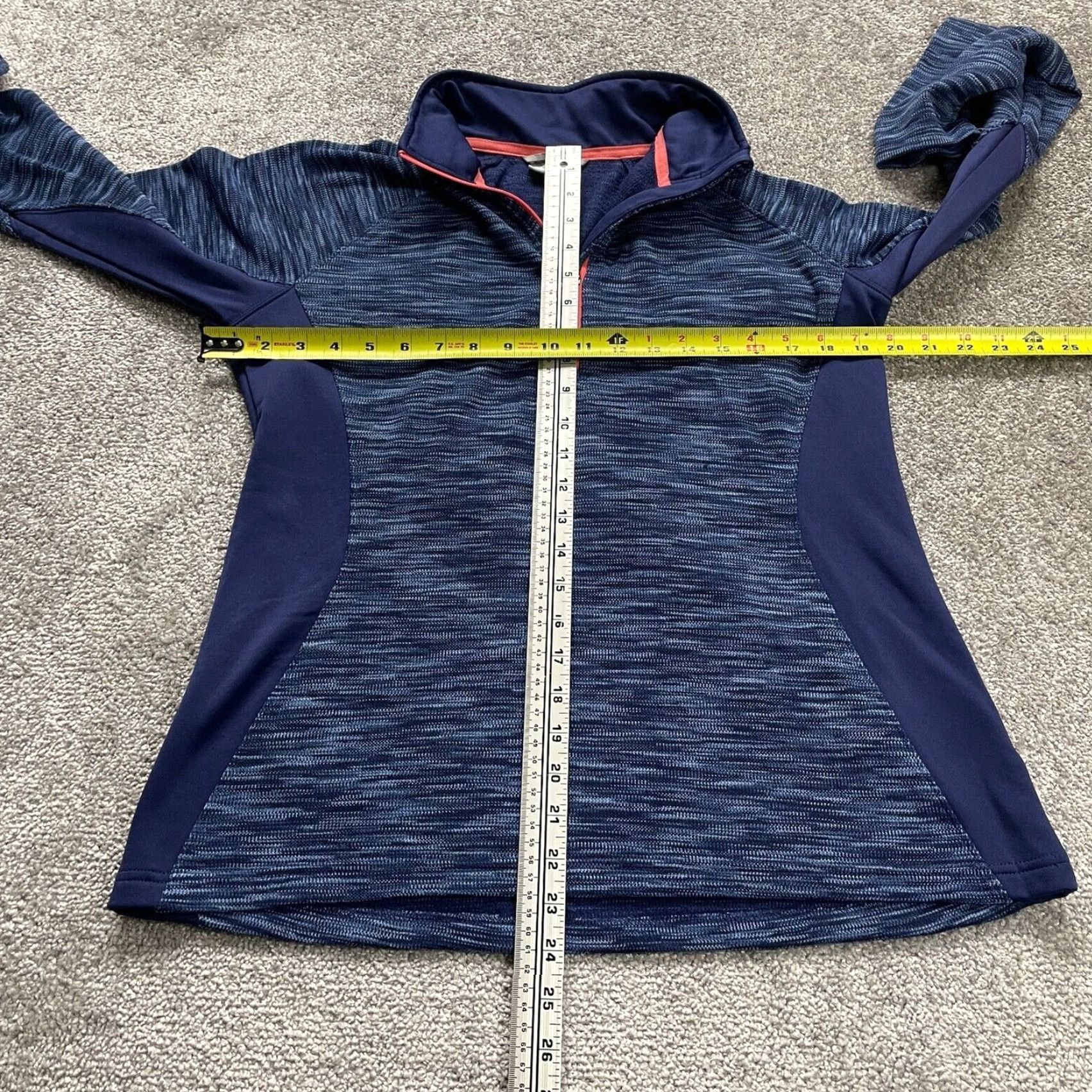 Vintage Columbia Optic Got It Active Jacket Womens Large Blue 1/4 Zip High Neck Running Size L / US 10 / IT 46 - 6 Thumbnail