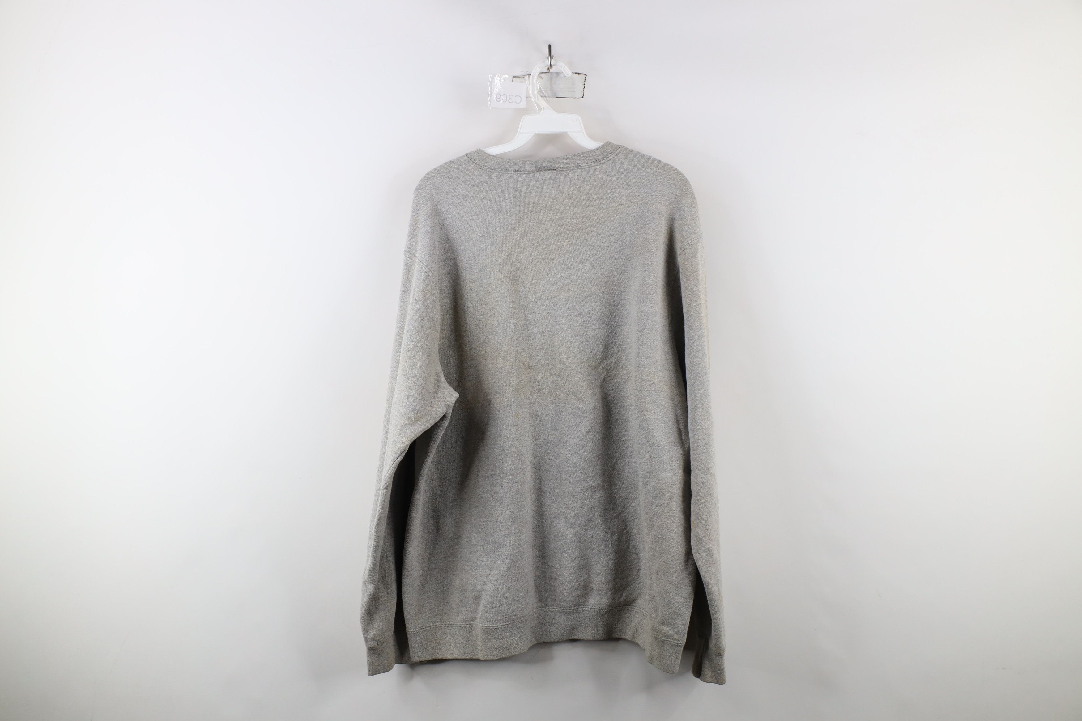 Nike × Vintage Vintage 90s Nike Athletics Spell Felt Patch Sweatshirt USA Size US L / EU 52-54 / 3 - 13 Thumbnail