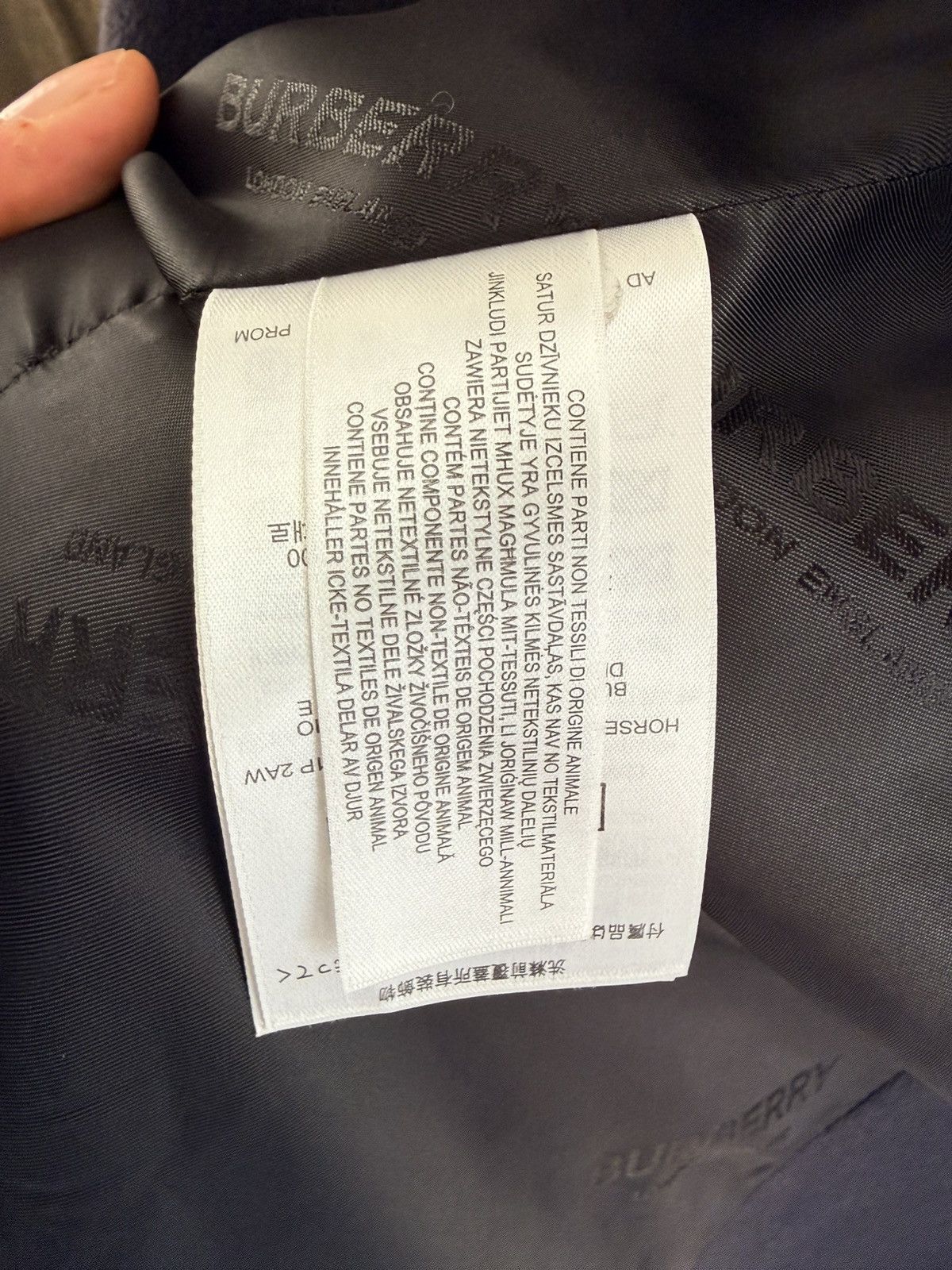 Burberry Burberry navy blue cashmere and wool trench coat IT48 Size US M / EU 48-50 / 2 - 6 Thumbnail