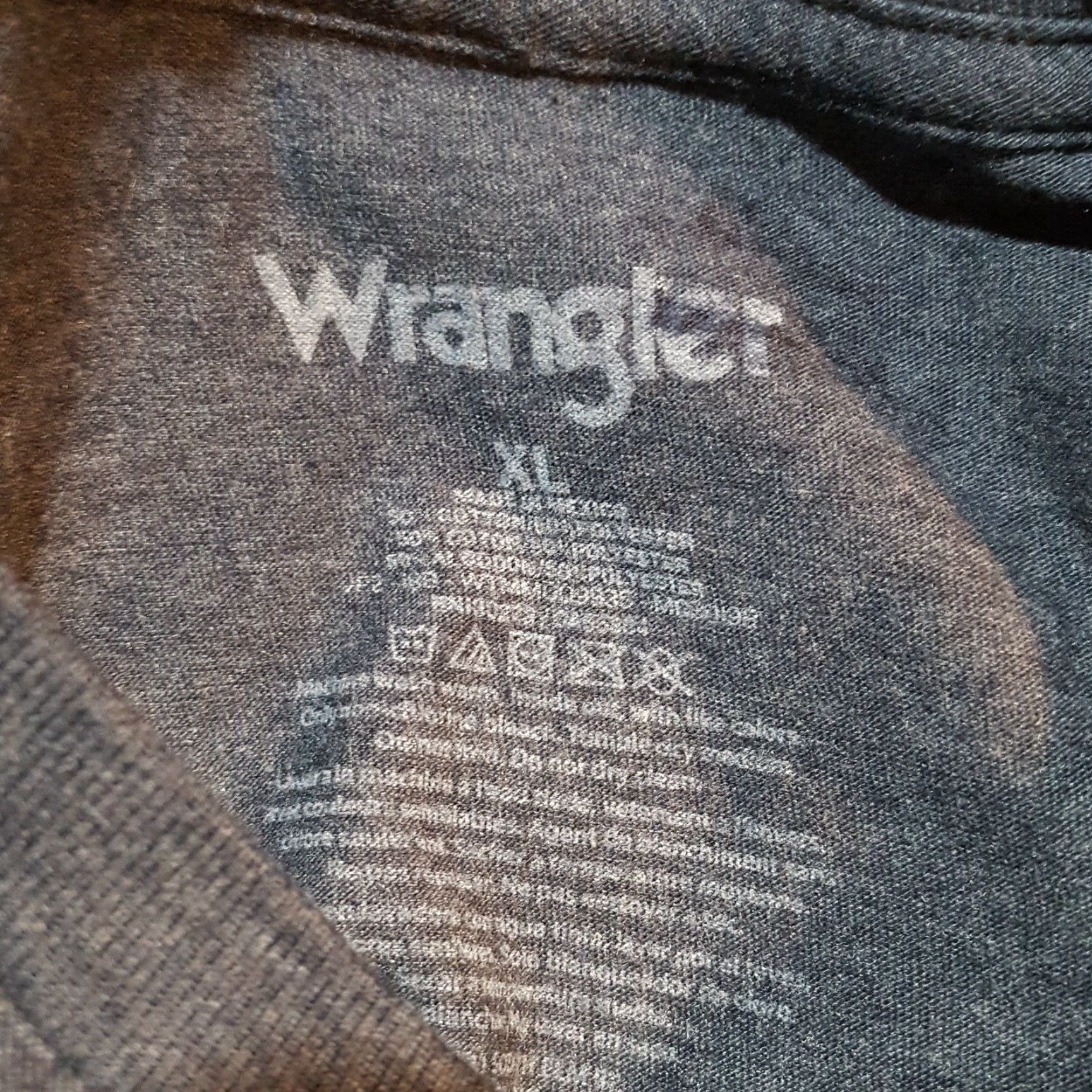 Wrangler VINTAGE Wrangler Men's T-Shirt Short Sleeve Crew Neck 00s Cowboy Horse Graphic Retro Southwestern Gray XL Size US XL / EU 56 / 4 - 6 Thumbnail
