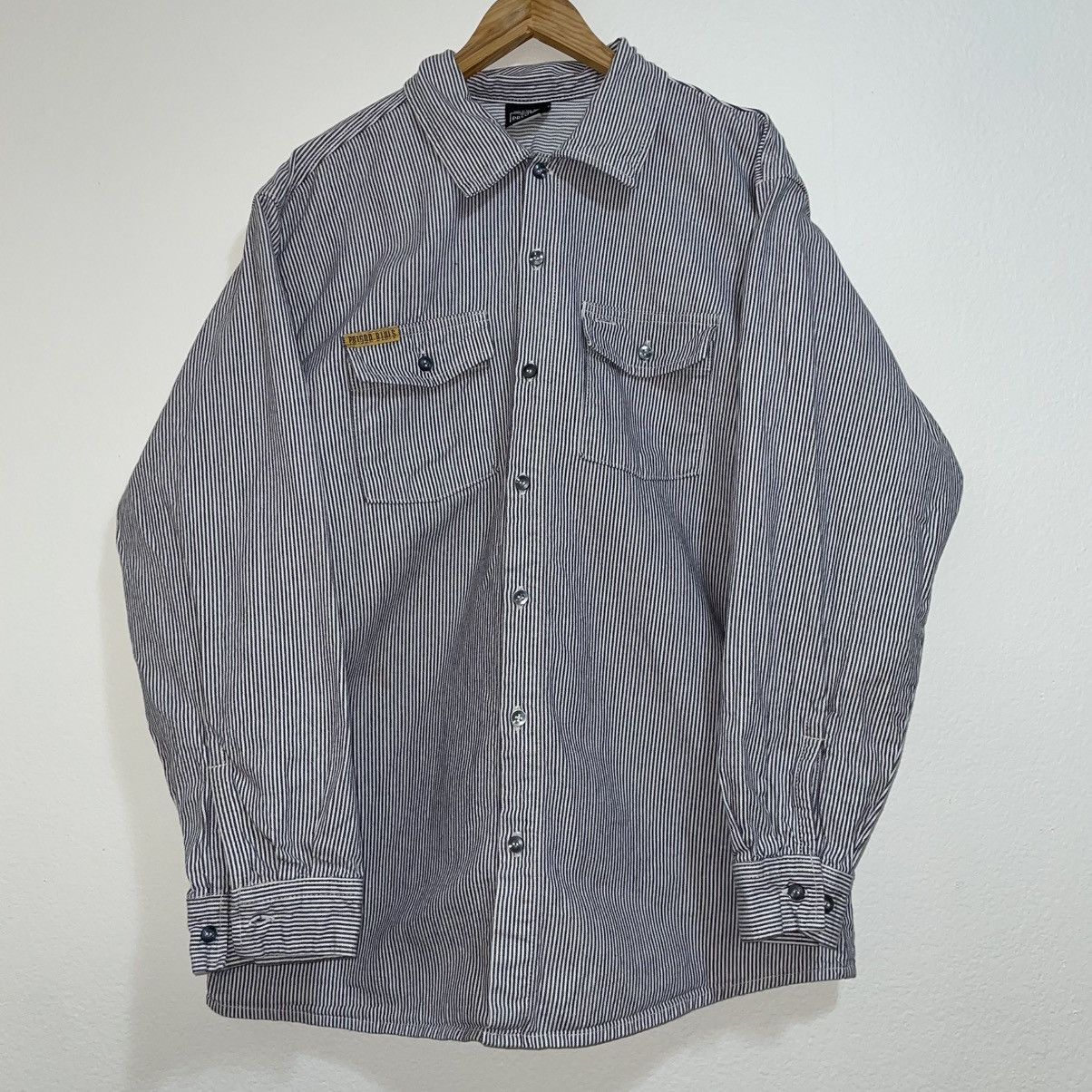 Vintage Prsn Blu Vintage Jail Button Up Size US L / EU 52-54 / 3 - 1 Thumbnail