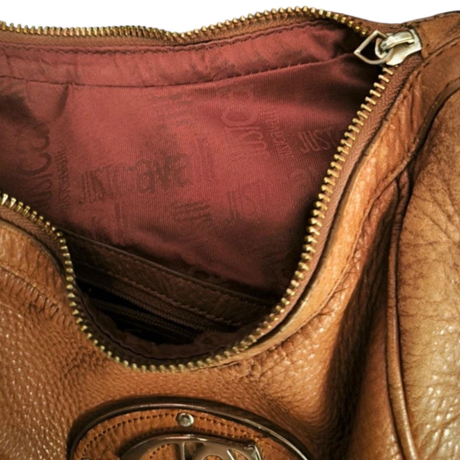Roberto Cavalli The Cavalli Big Leather Shoulder Bag Size ONE SIZE - 4 Thumbnail