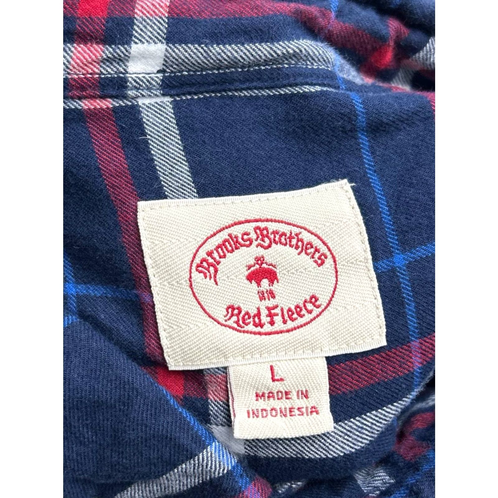 Brooks Brothers Brooks Brothers Red Fleece Flannel Shirt Mens Large Multicolor Plaid Button Down Shirt Size US L / EU 52-54 / 3 - 4 Thumbnail