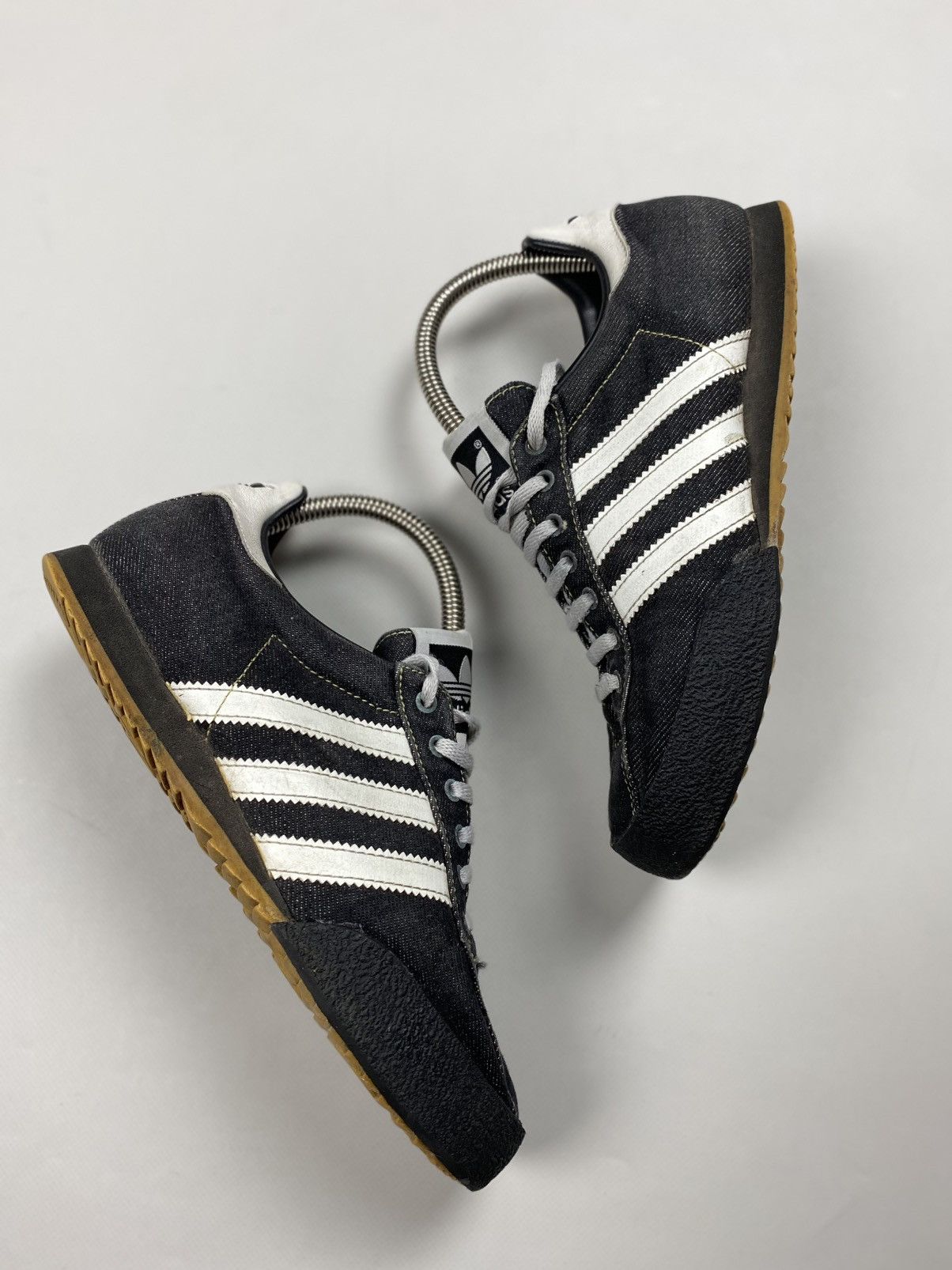 Adidas × Vintage Adidas Vintage Y2K Denim Low Top Sneakers Shoes Size US 5.5 Size US 5.5 / IT 35.5 - 20 Thumbnail