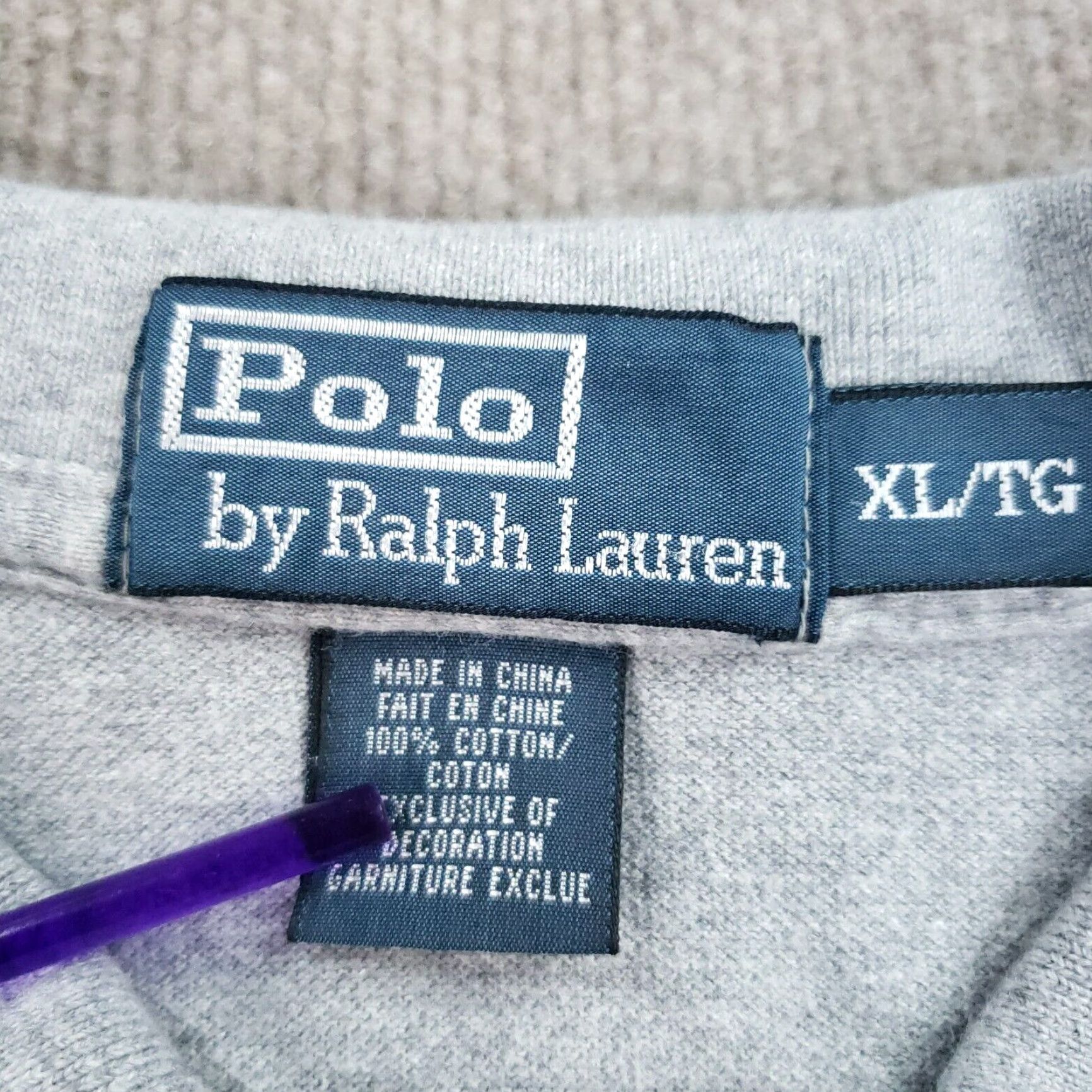 Polo Ralph Lauren Polo Ralph Lauren Mens Gray Short Sleeve Polo Shirt XL Cotton Size US XL / EU 56 / 4 - 5 Thumbnail