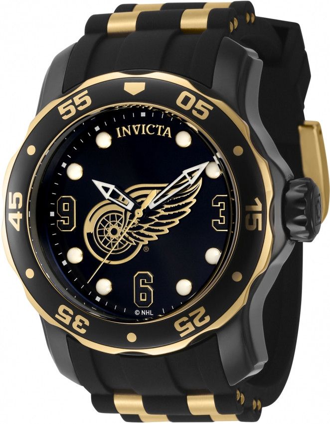 Invicta × NHL NHL Detroit Red Wings Quartz Black Dial Men's Watch Size ONE SIZE - 1 Thumbnail