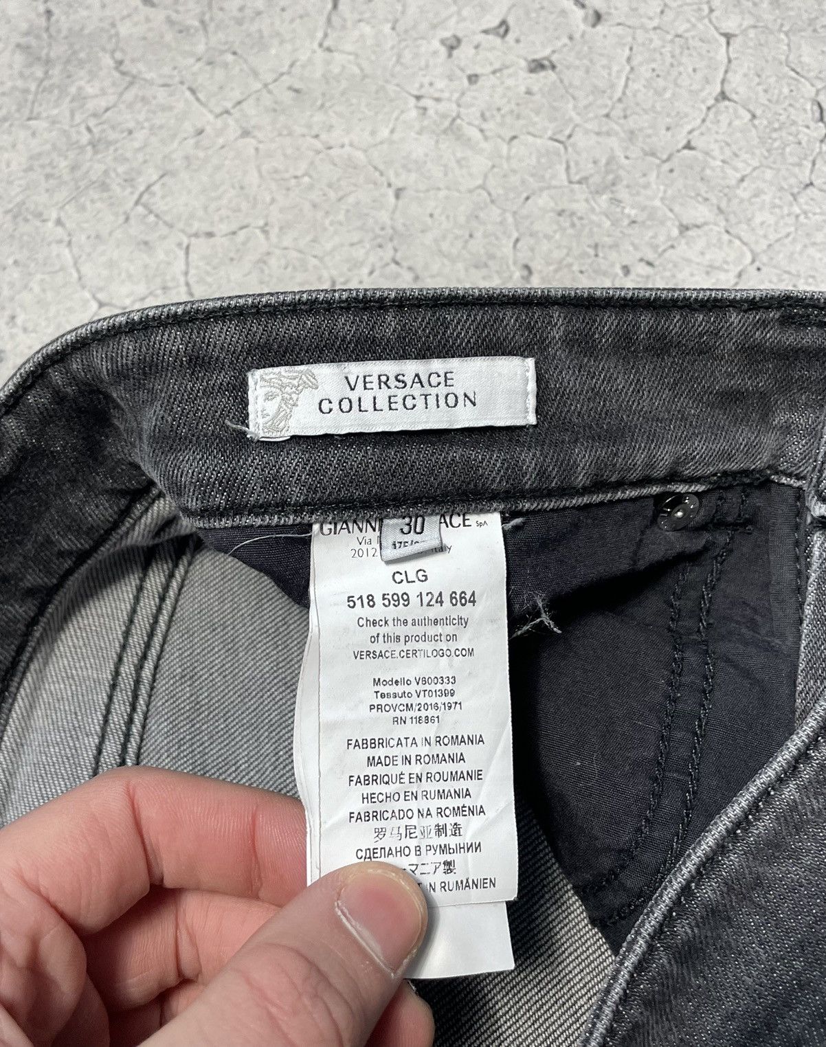 Versace Jeans Couture Versace Collection Big Logo Jeans Denim Luxury Rare Size US 30 / EU 46 - 7 Thumbnail