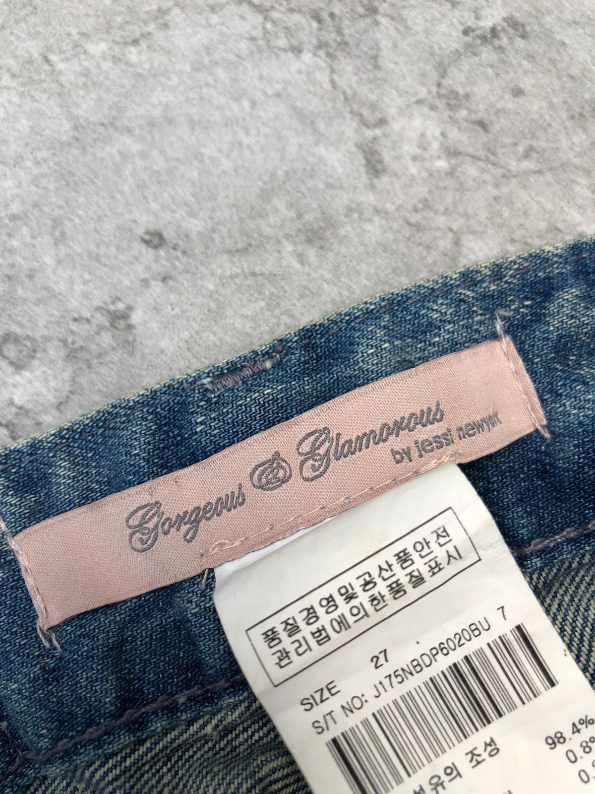 Japanese Brand Gorgeous Glamorous Ripped Jeans Size 28" / US 6 / IT 42 - 6 Thumbnail