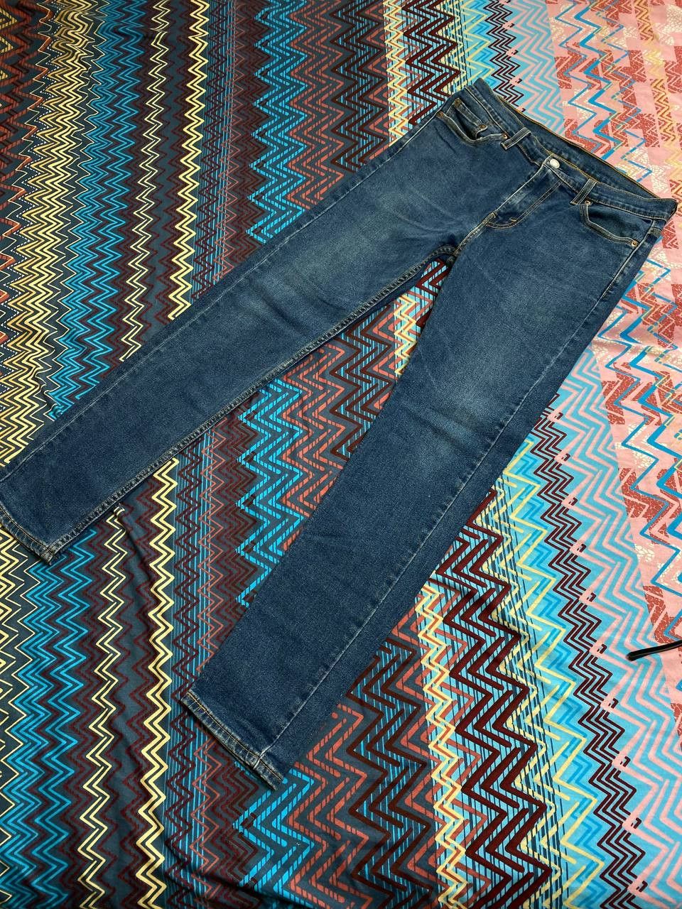 Levi's × Vintage Vintage Levi's 510 Red Loop Distressed Denim Size US 30 / EU 46 - 13 Thumbnail