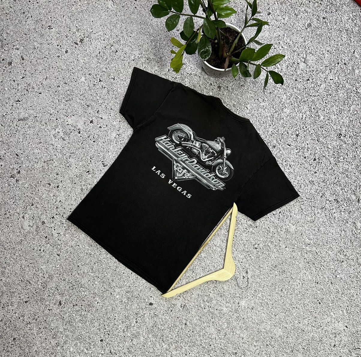 Band Tees × Harley Davidson × Vintage Vintage Harley Davidson Cafe Las Vegas Bike 90s T-Shirt Size US L / EU 52-54 / 3 - 2 Thumbnail