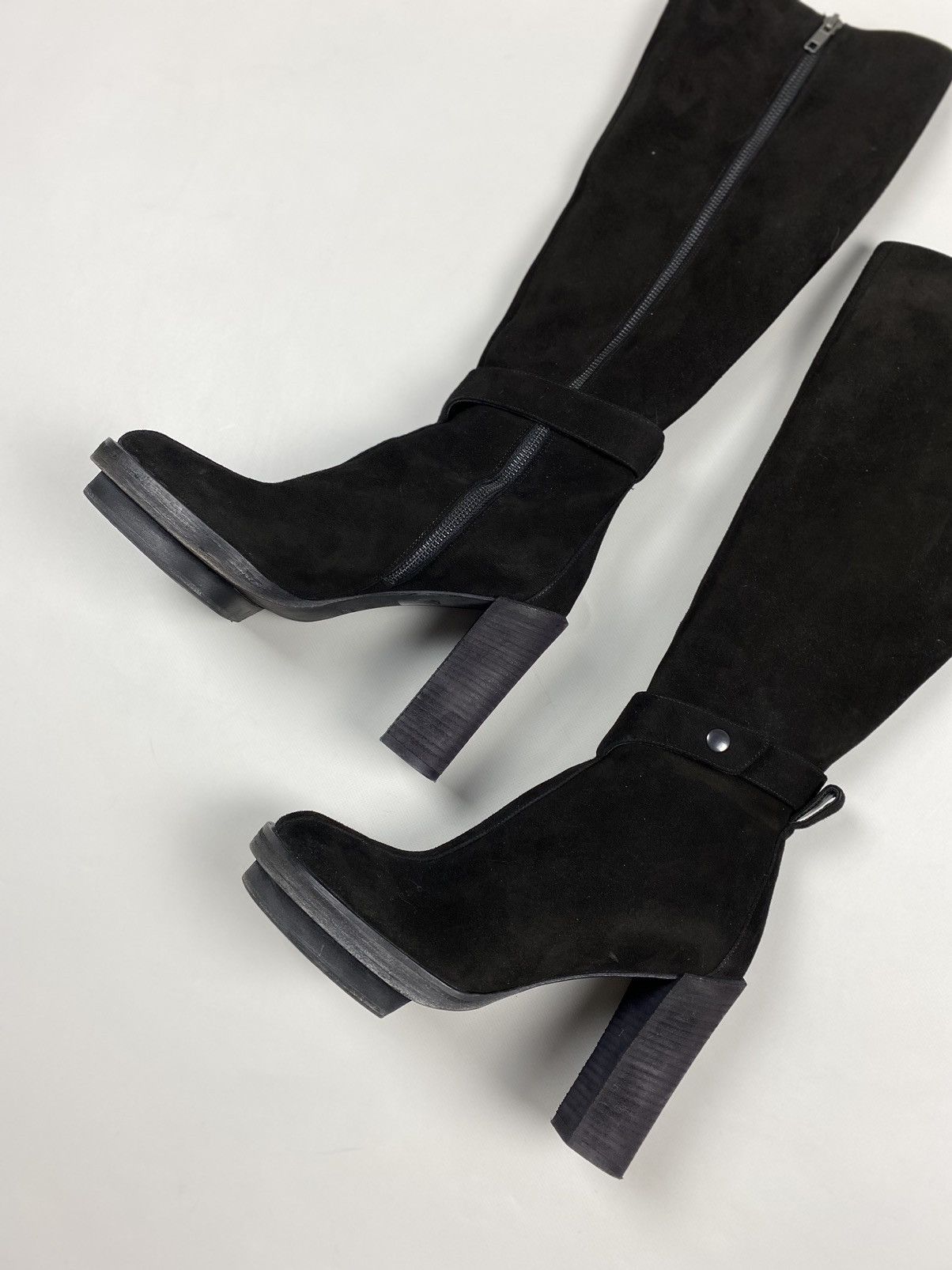 Ann Demeulemeester Ann Demeulemeester heeled over the knee suede boots shoes Size US 9 / IT 39 - 3 Thumbnail
