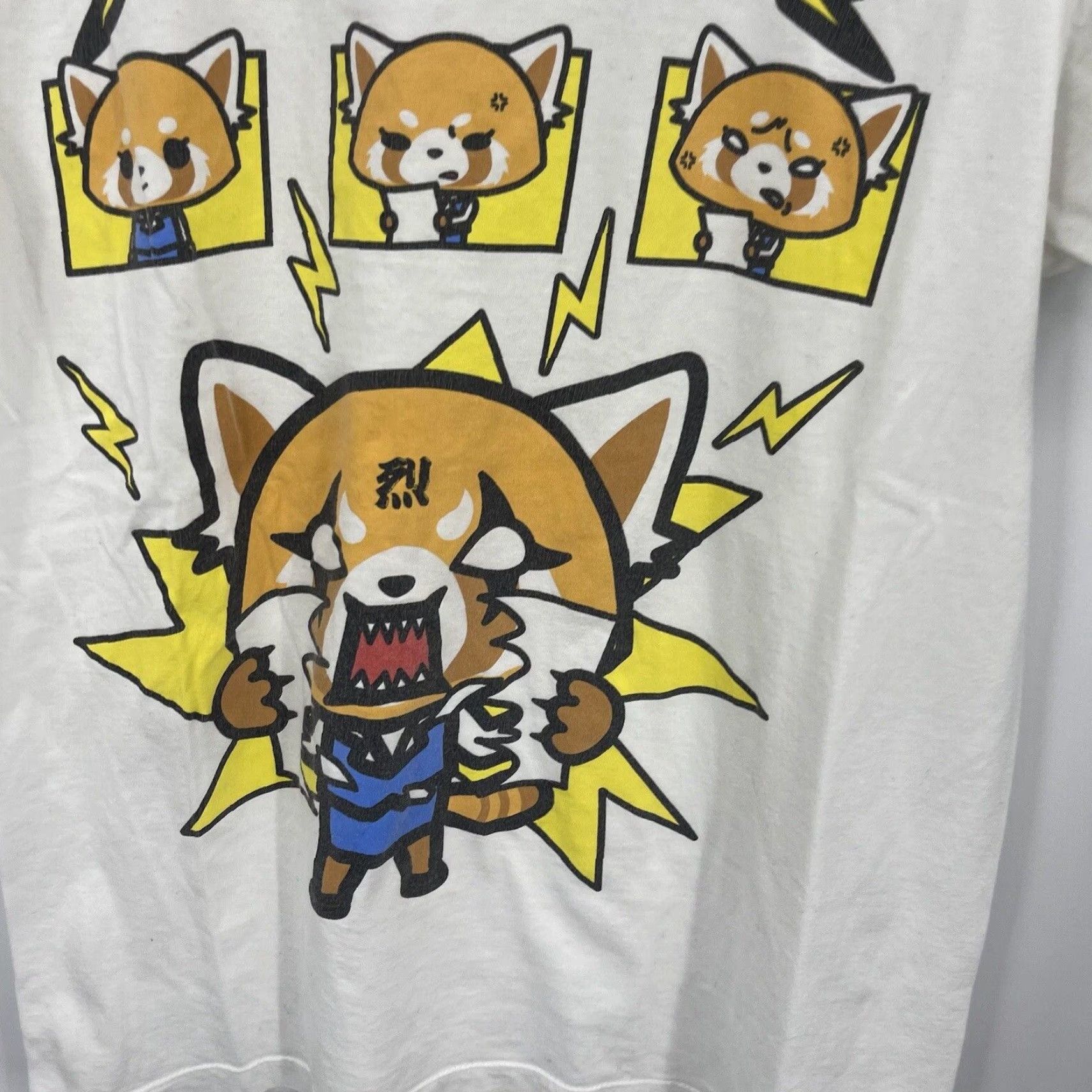 Vintage Sanrio Aggretsuko Shirt Adult Medium White Anime Graphic Tee 90s Retro Mens Size US M / EU 48-50 / 2 - 4 Thumbnail