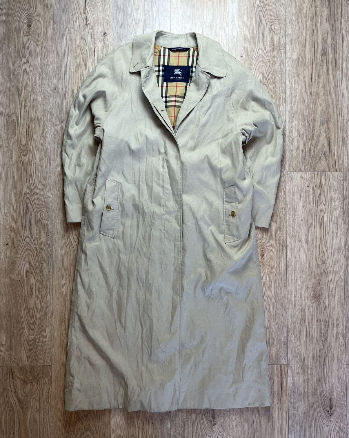 Burberry Burberry London Beige Trench Coat Nova Check Belted Size L Size US L / EU 52-54 / 3 - 1 Thumbnail