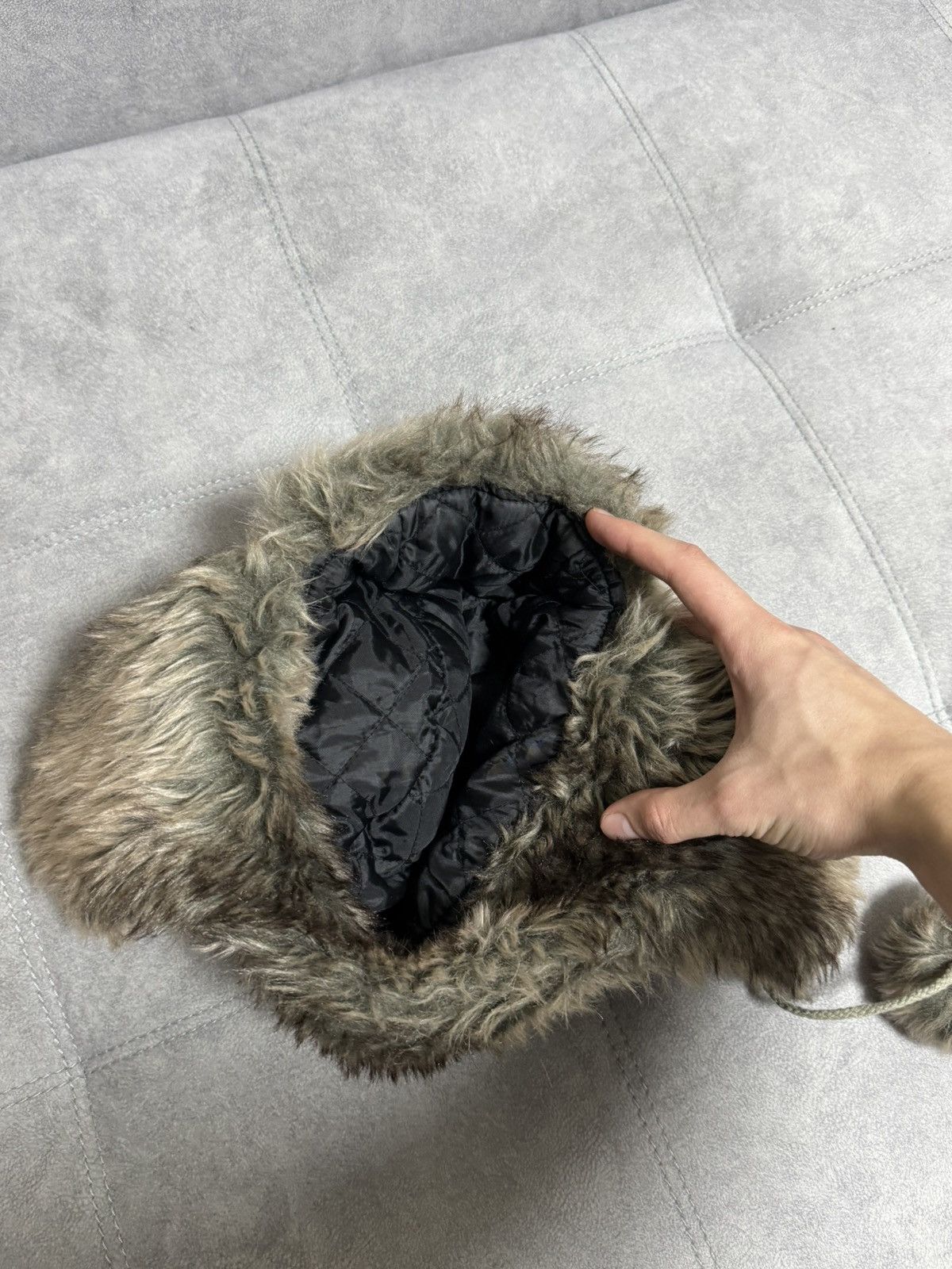 Hysteric Glamour × Vintage Vintage Hype Trapper Fur Y2K Fluffy Hat Ushanka Faux USA Size ONE SIZE - 6 Thumbnail