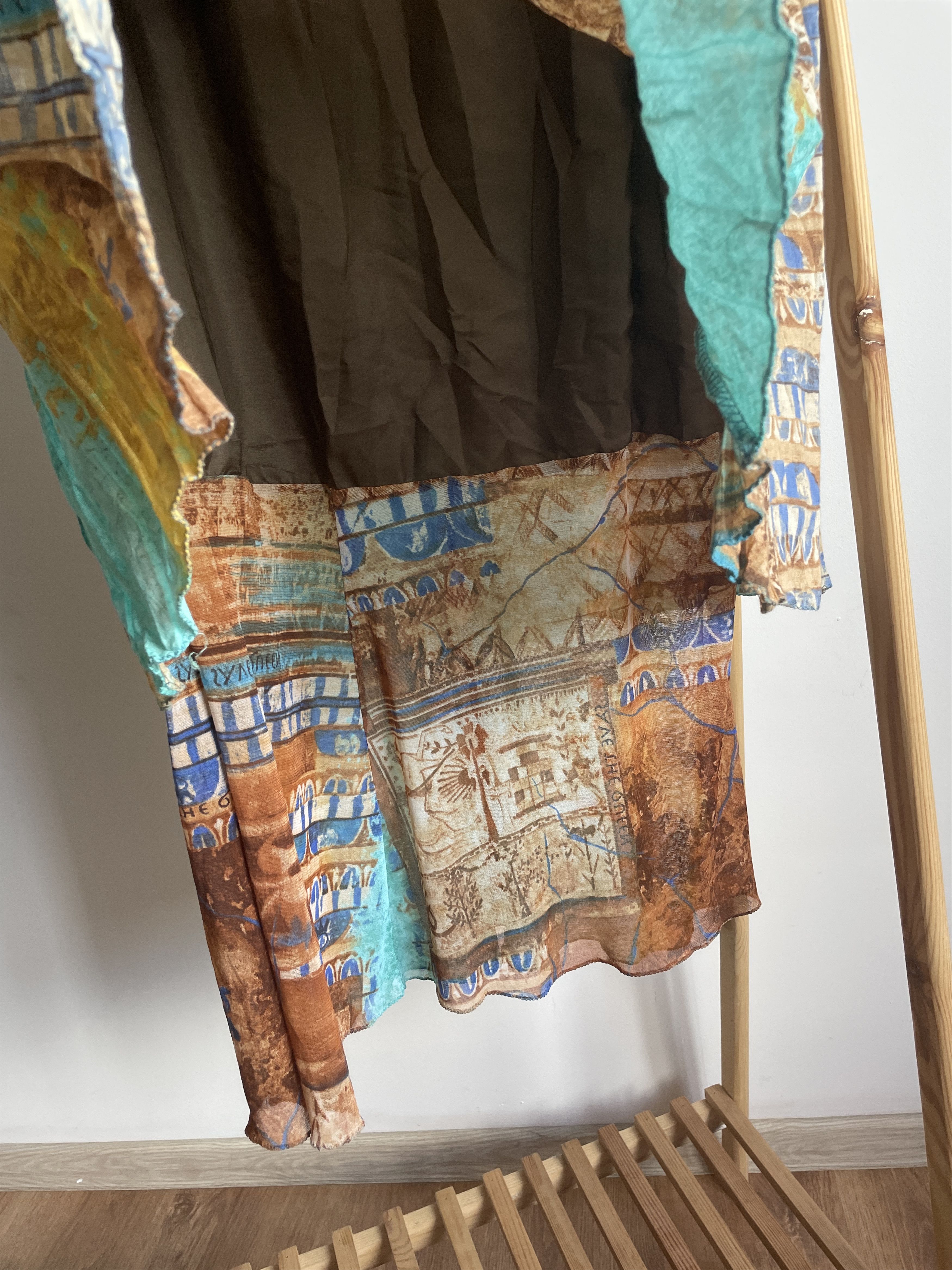 Other Save The Queen Cotton/Metal Layered Midi Skirt Size W34 Size 34" / US 12 / IT 48 - 7 Thumbnail