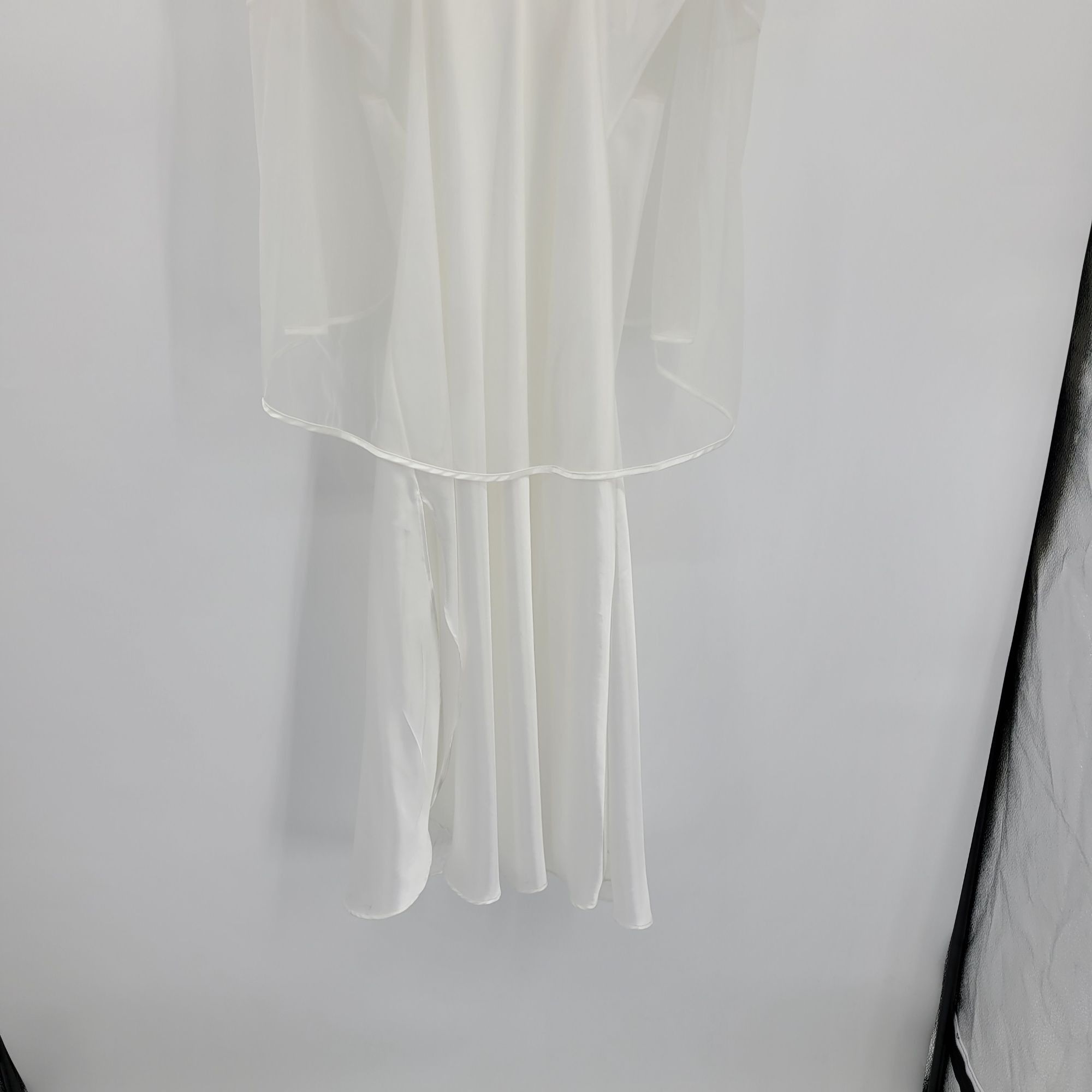 Vintage Vtg Lingerie Peignoir Negligee Set White Sz S Sheer Robe Mer Size ONE SIZE - 7 Thumbnail