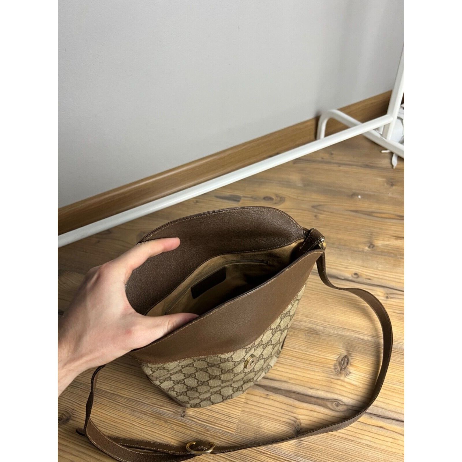Gucci MINT! GUCCI Old GG Supreme Sherry Line Shoulder Bag Brown 40 Size ONE SIZE - 13 Thumbnail
