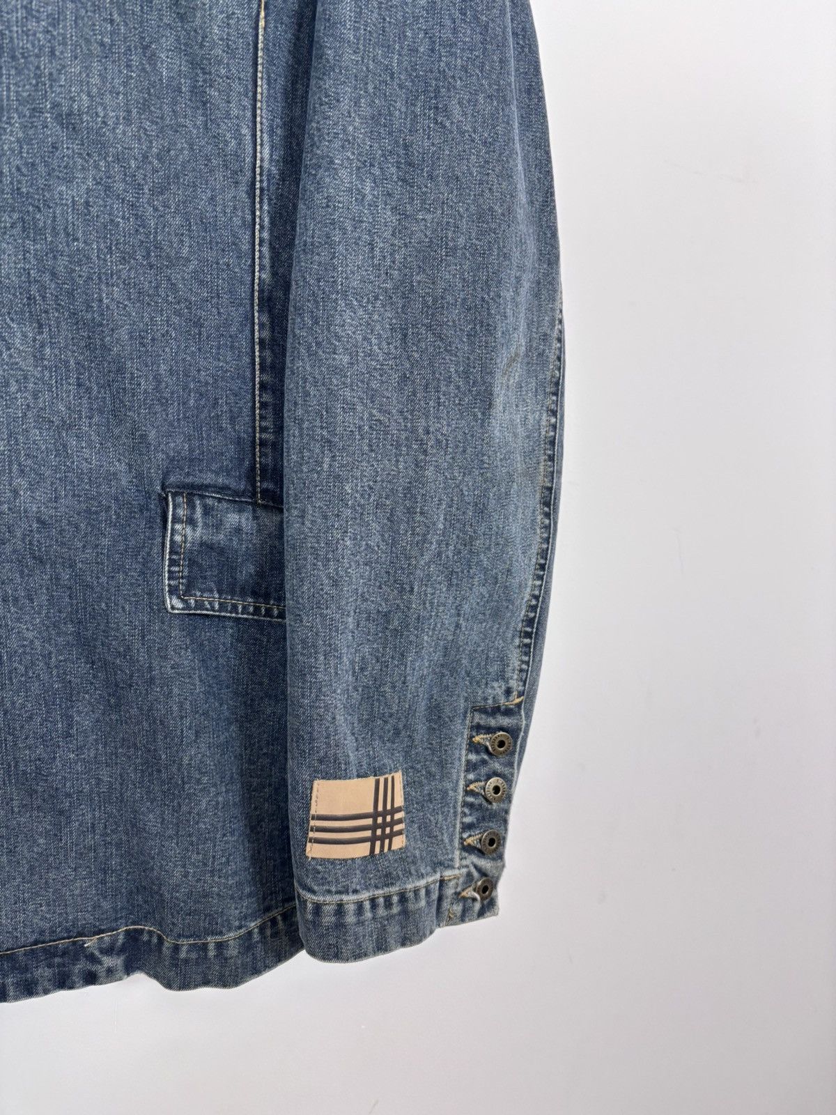 Burberry Burberry London Women’s Blue Denim Blazer Jacket Coat Size XL / US 12-14 / IT 48-50 - 5 Thumbnail