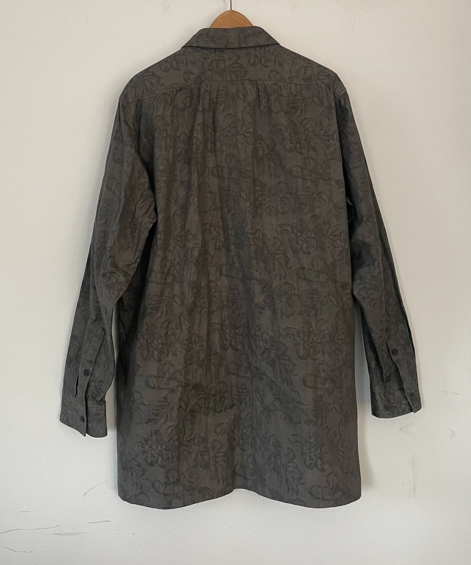 Yohji Yamamoto Yohji Yamamoto Y's for Men Floral Ribbon Shirt Size US M / EU 48-50 / 2 - 2 Thumbnail