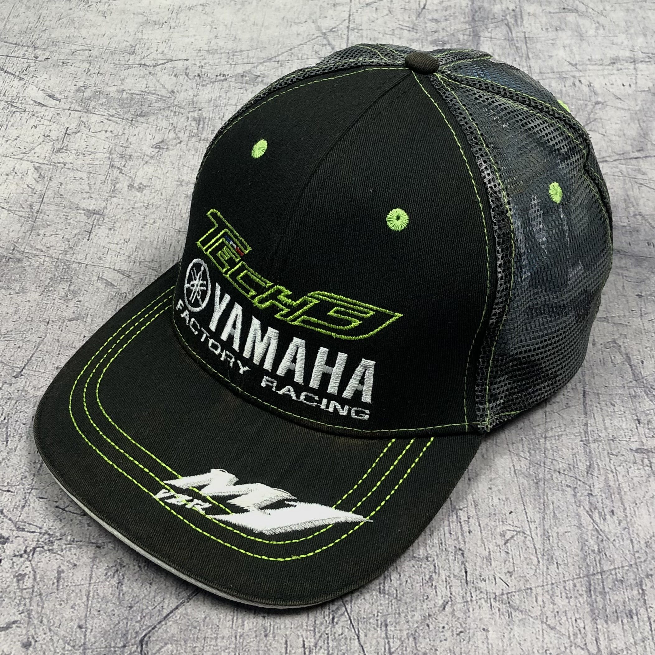 Yamaha Y2K Yamaha Factory Racing Trucker Cap Tech Size ONE SIZE - 2 Thumbnail