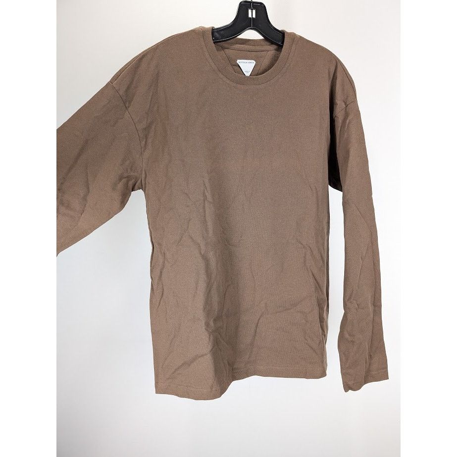 Bottega Veneta o1rshd1 Sunrise Light Cotton T-Shirt in Brown Size US L / EU 52-54 / 3 - 8 Thumbnail