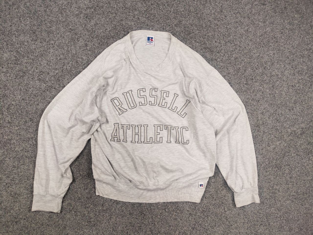 Russell Athletic Vintage 90's Russell Athletic Logo USA Crew chek Sweatshirt Size US M / EU 48-50 / 2 - 8 Thumbnail