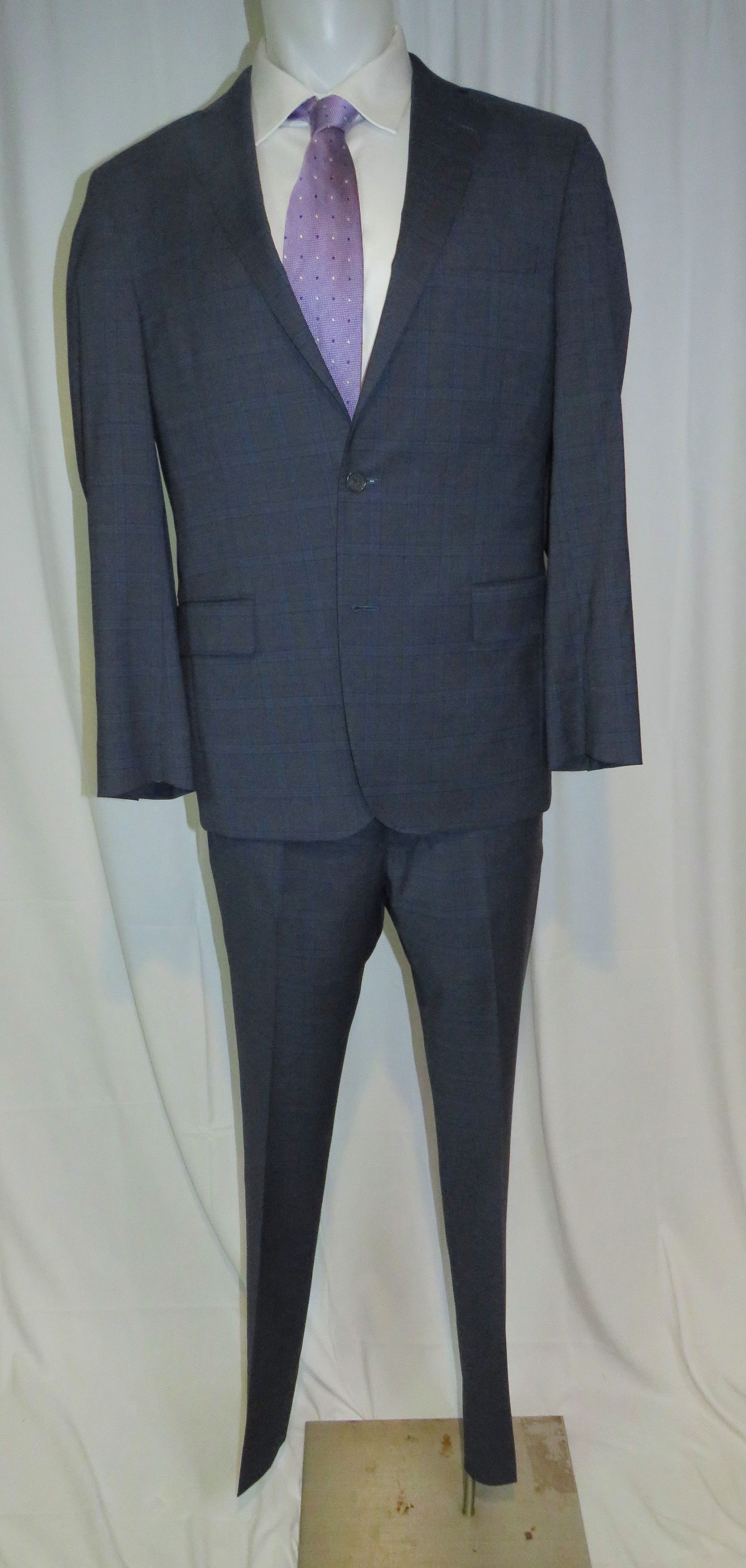 Brooks Brothers 1818 Classic Reda Current Blue Plaid Suit 40R NWT $1300 Size 40R - 1 Thumbnail
