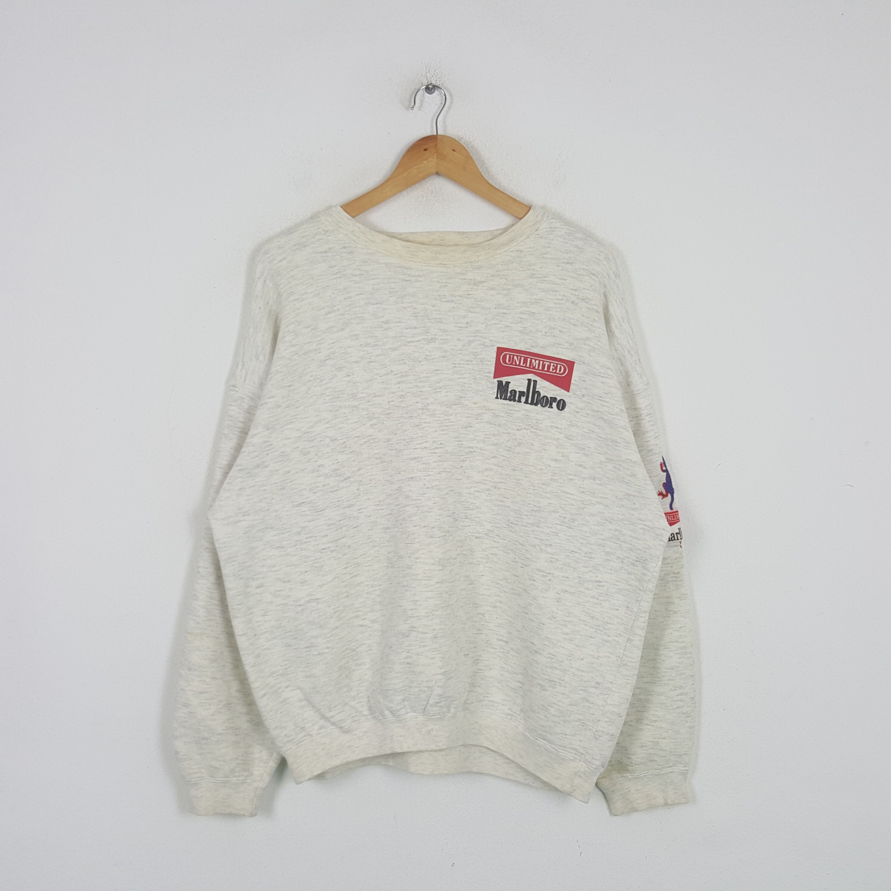 Marlboro Vintage Marlboro Unlimited American Sport Sweatshirt C293N16 Size US L / EU 52-54 / 3 - 1 Thumbnail