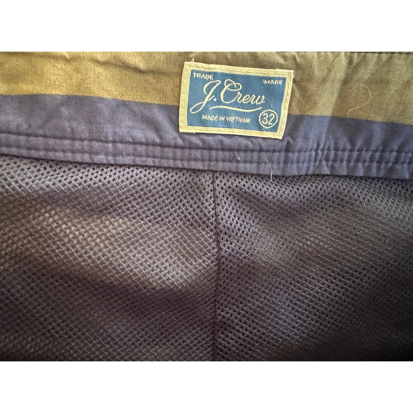 J.Crew Men's 32 J.Crew Stripe Boardshorts Swim Trunks Size US 38 / EU 54 - 2 Thumbnail