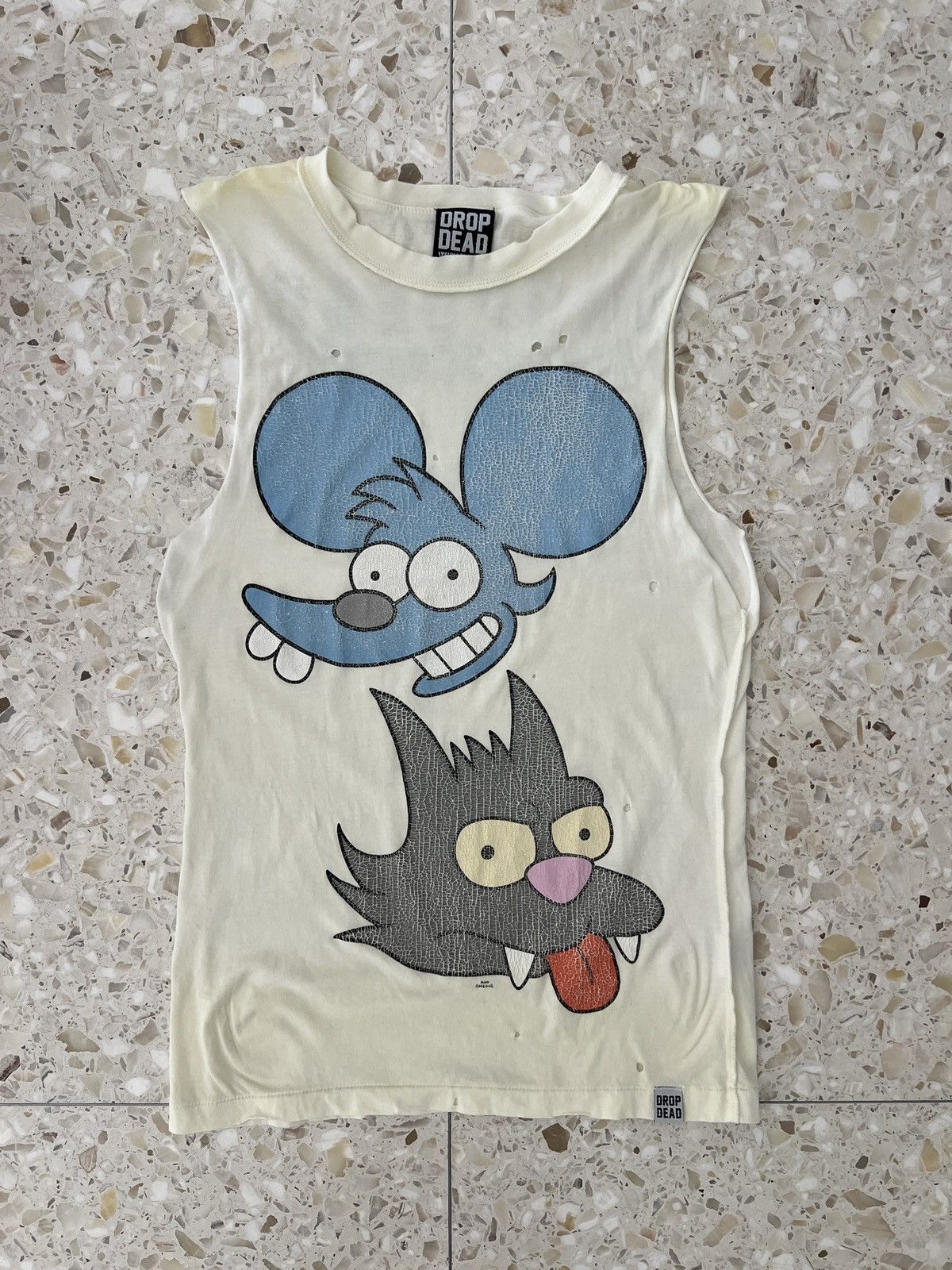 Drop Dead Itchy And Scratchy Rare Simpsons Shirt Drop Dead Cartoon Size US XS / EU 42 / 0 - 1 Thumbnail