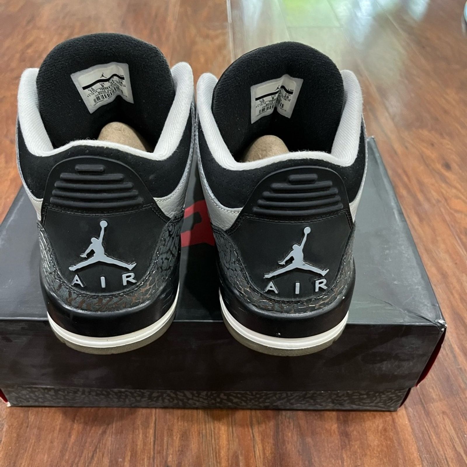 Jordan Brand Air Jordan 3 Retro Wolf Grey Size 10 Pre-Owned 136064-004 Size US 10 / EU 43 - 3 Thumbnail