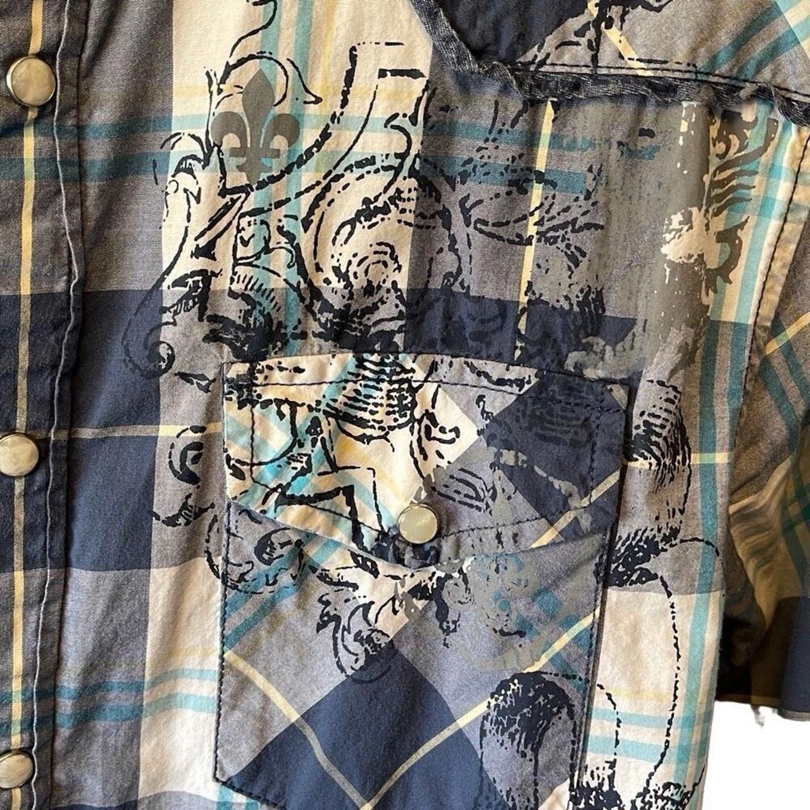 Guess Vintage Guess western shirt with pearl snap button Size US M / EU 48-50 / 2 - 4 Thumbnail