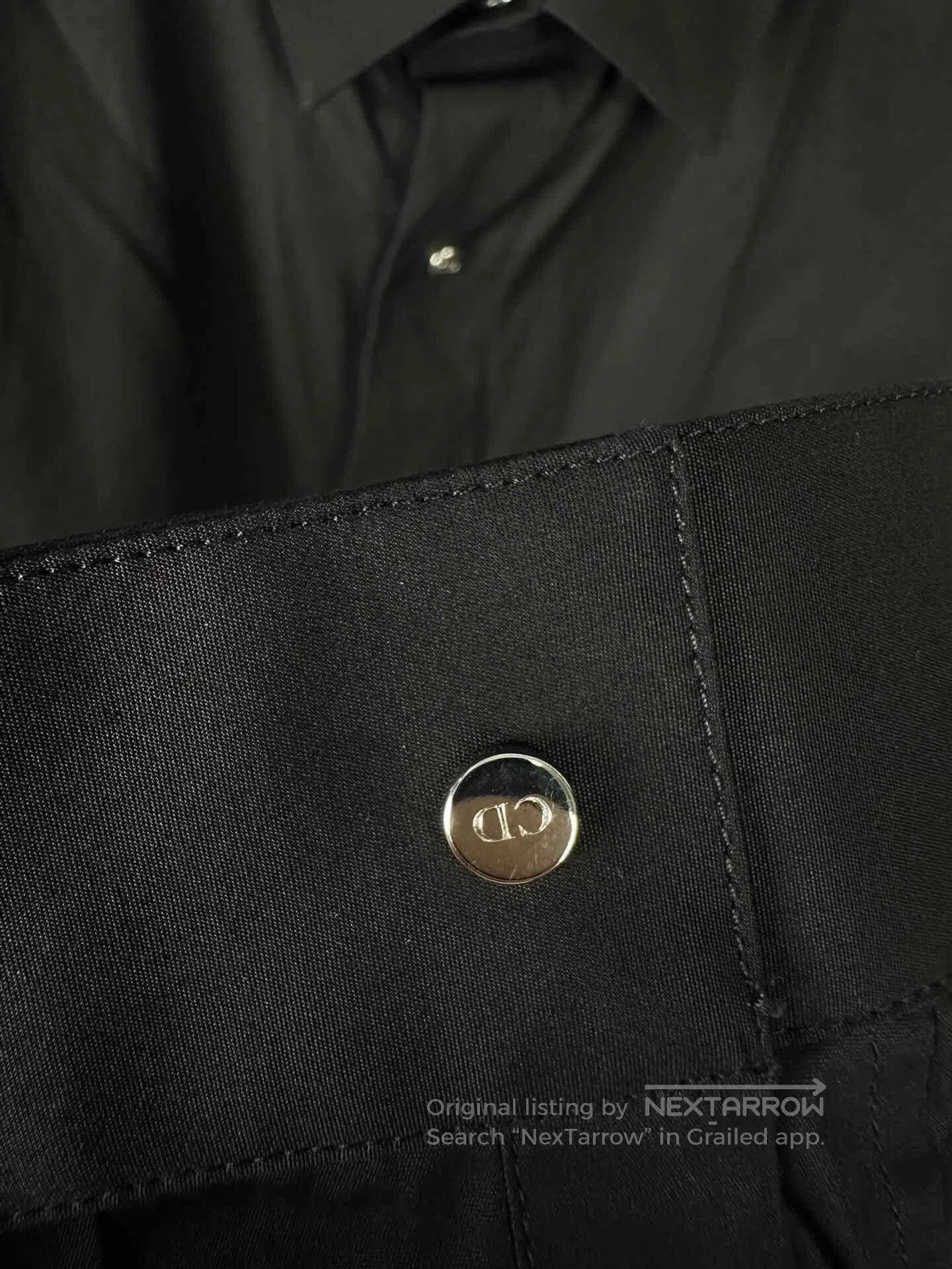 Dior Dior Black CD Button Shirt. Size S / US 4 / IT 40 - 2 Thumbnail
