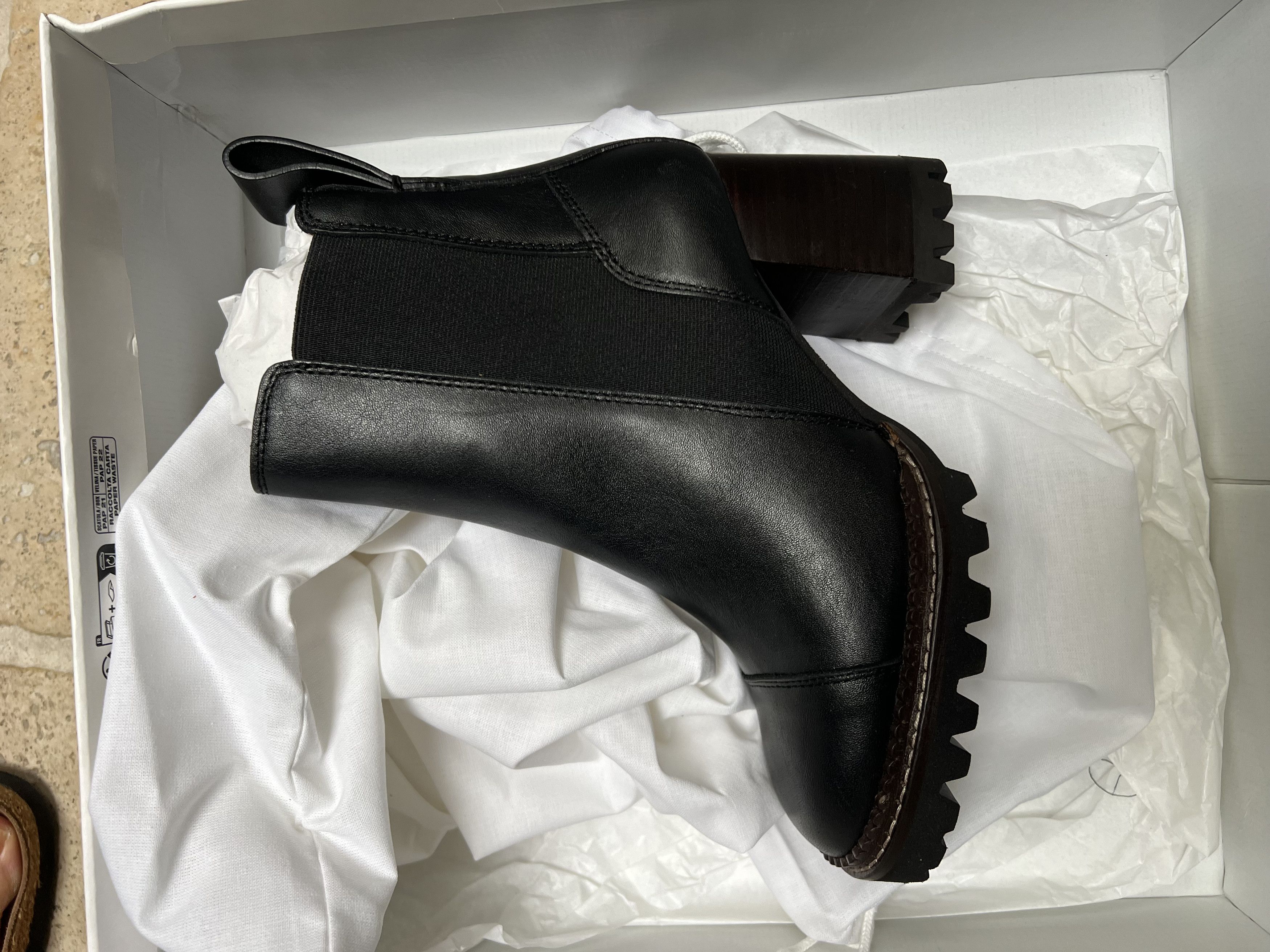 See by Chloe Mallory glossed-leather Chelsea boots Size US 6 / IT 36 - 1 Thumbnail