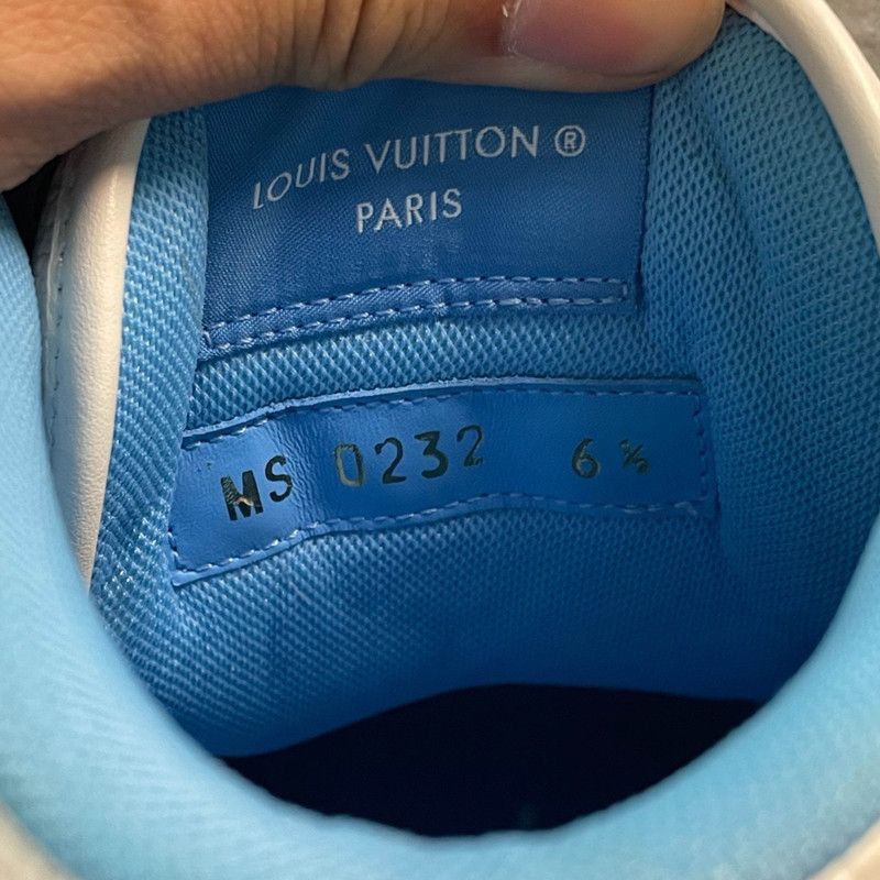 Louis Vuitton Louis Vuitton Rivoli High-Top Sneakers in Blue/White -2508 Size US 8 / IT 38 - 8 Thumbnail