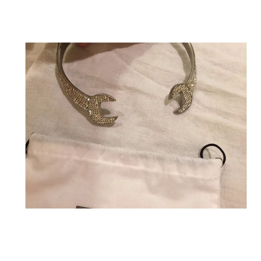 Moschino Moschino Couture Jeremy Scott Crystal Wrench Choker Necklace Size ONE SIZE - 11 Thumbnail