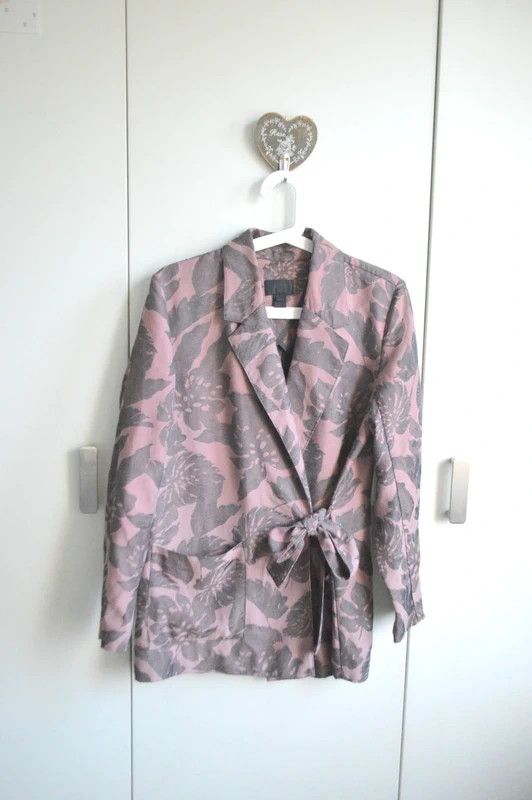 J.Crew J.Crew long jacket, unconventional S/M, powder pink, print Size S / US 4 / IT 40 - 2 Thumbnail