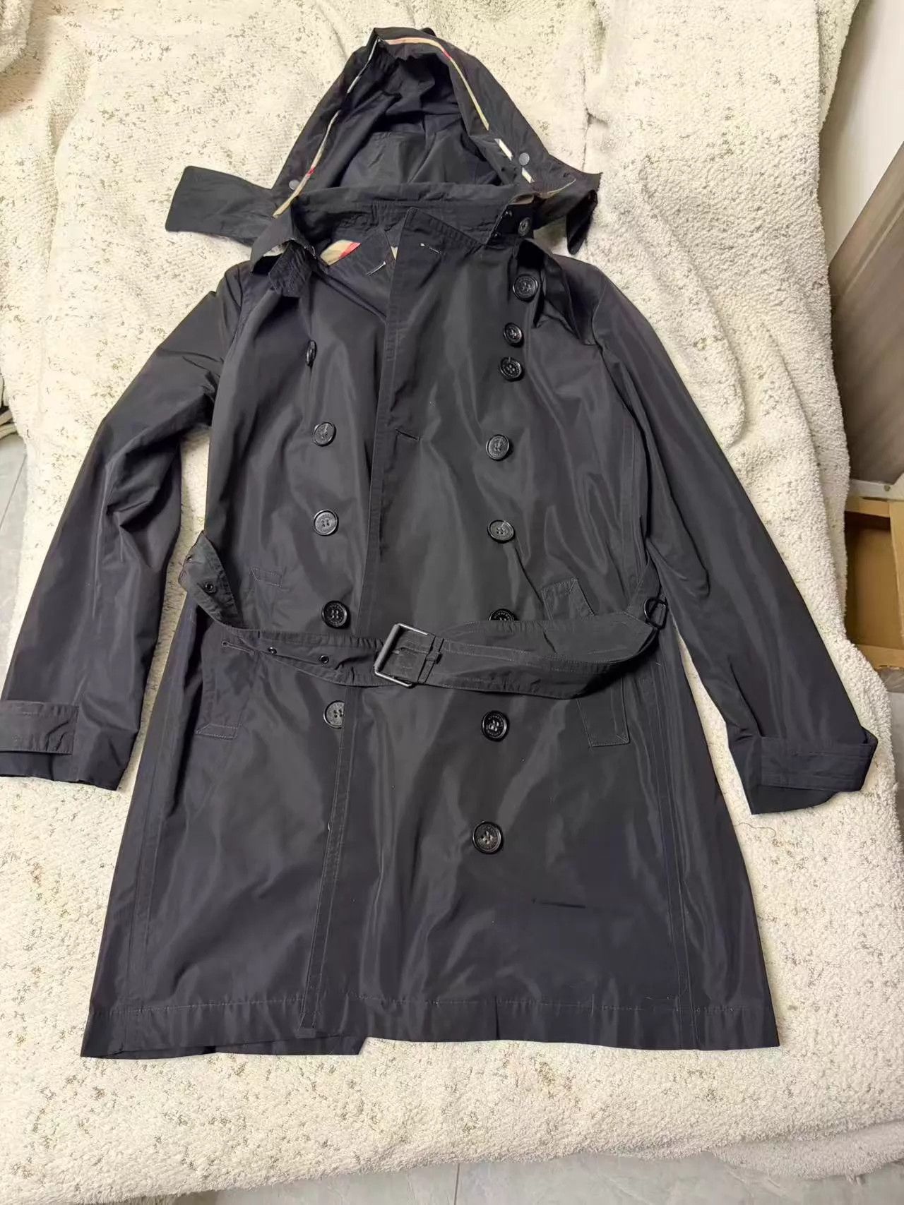 Burberry Burberry Heritage Trench Wmns Blk Nylon Detach Hood 99 UK10 Size M / US 6-8 / IT 42-44 - 1 Thumbnail