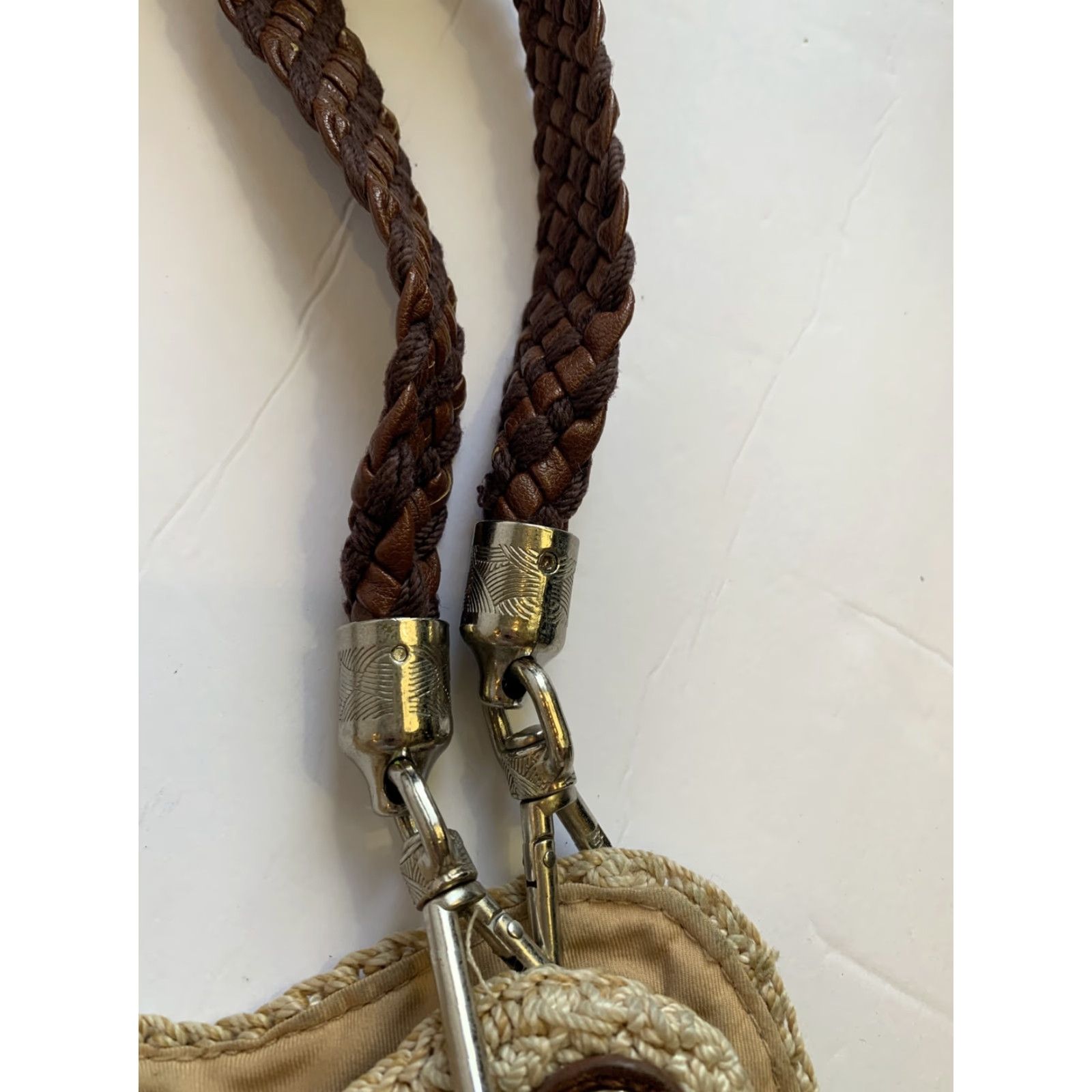 The Sak The Sak Shoulder Bag Crochet Indigo Leather Strap Medium Brown Size ONE SIZE - 5 Thumbnail