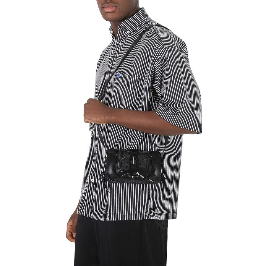 Balenciaga SneakerHead Phone Holder Black in Mesh and Faux