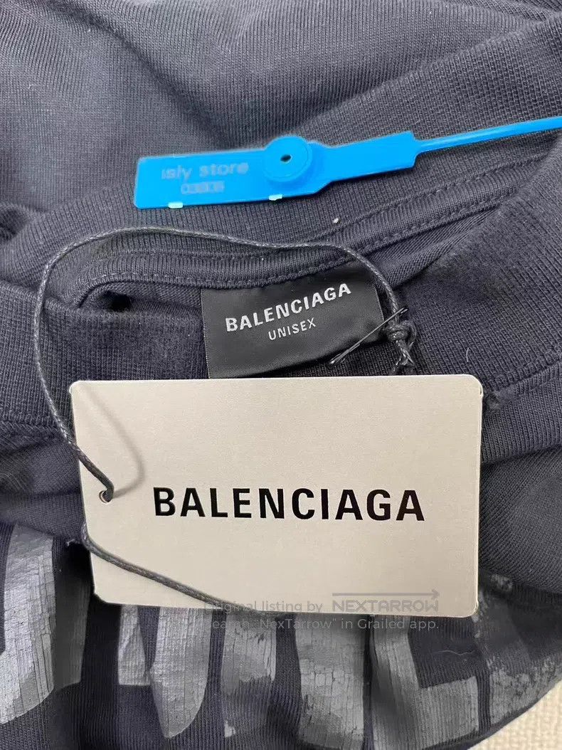 Balenciaga Balenciaga Letter Printed Round Neck Short Sleeve T-Shirt Size US S / EU 44-46 / 1 - 4 Thumbnail