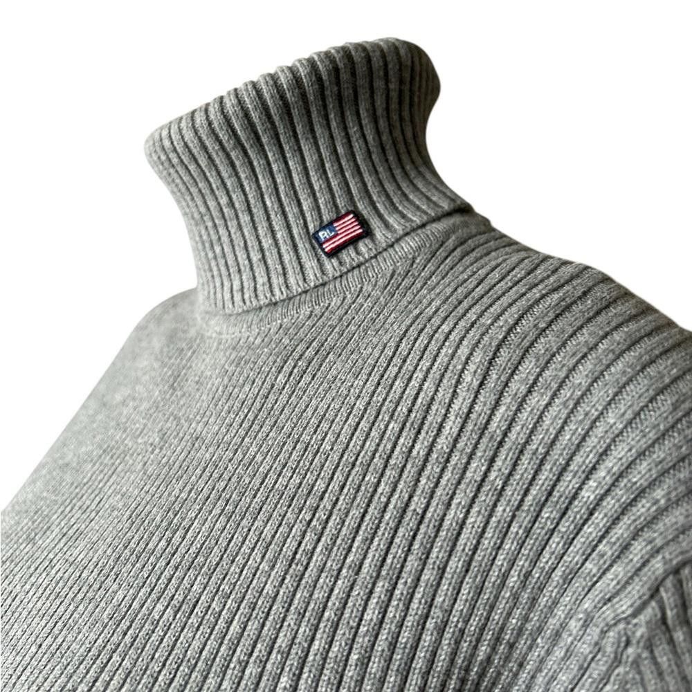 Polo Ralph Lauren Polo Jeans Co. Ralph Lauren Grey Turtleneck Sweater Size S / US 4 / IT 40 - 3 Thumbnail