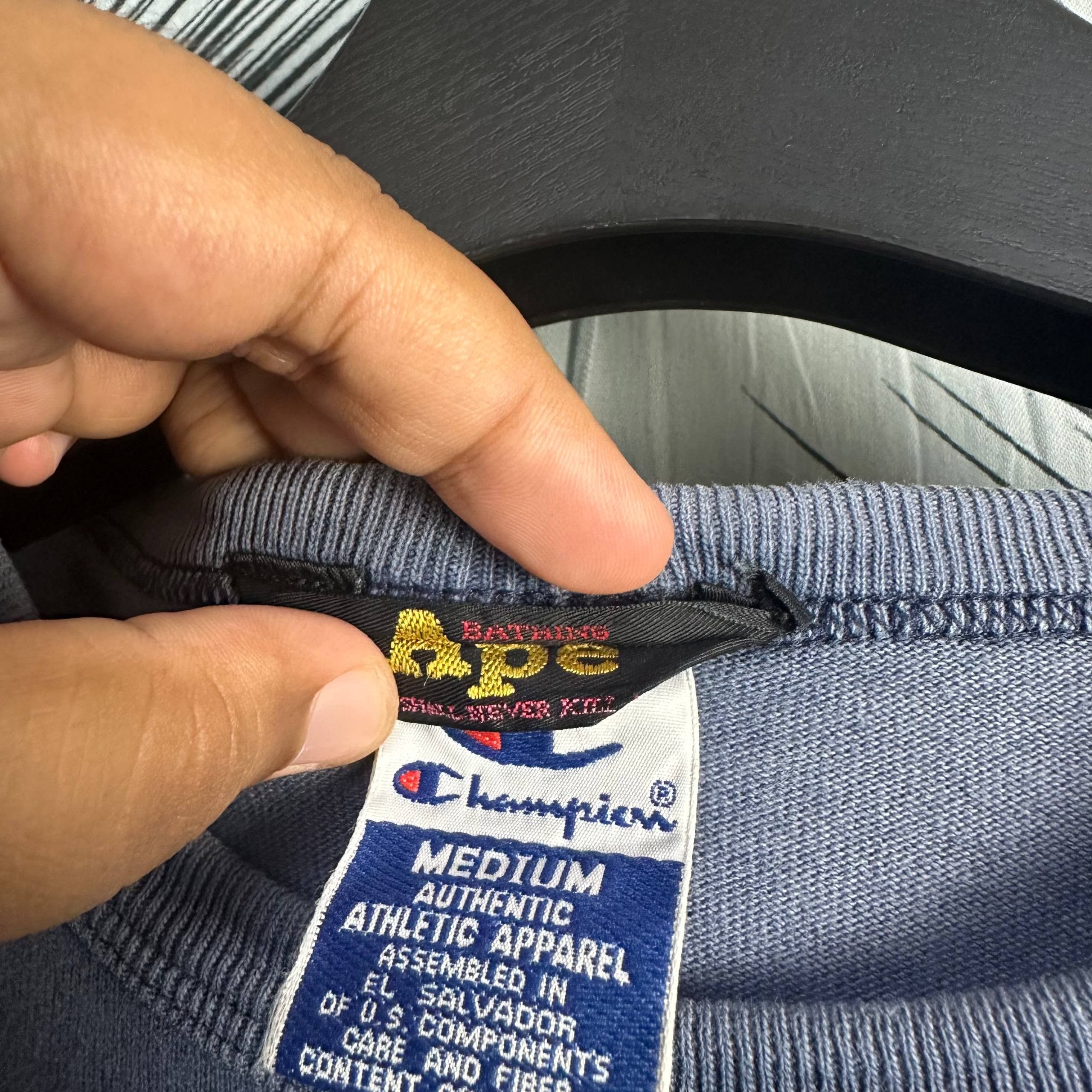 Bape × Champion OG Vintage 90s Bape Generals Nigo Era T-Shirt Very Rare Size US M / EU 48-50 / 2 - 5 Thumbnail
