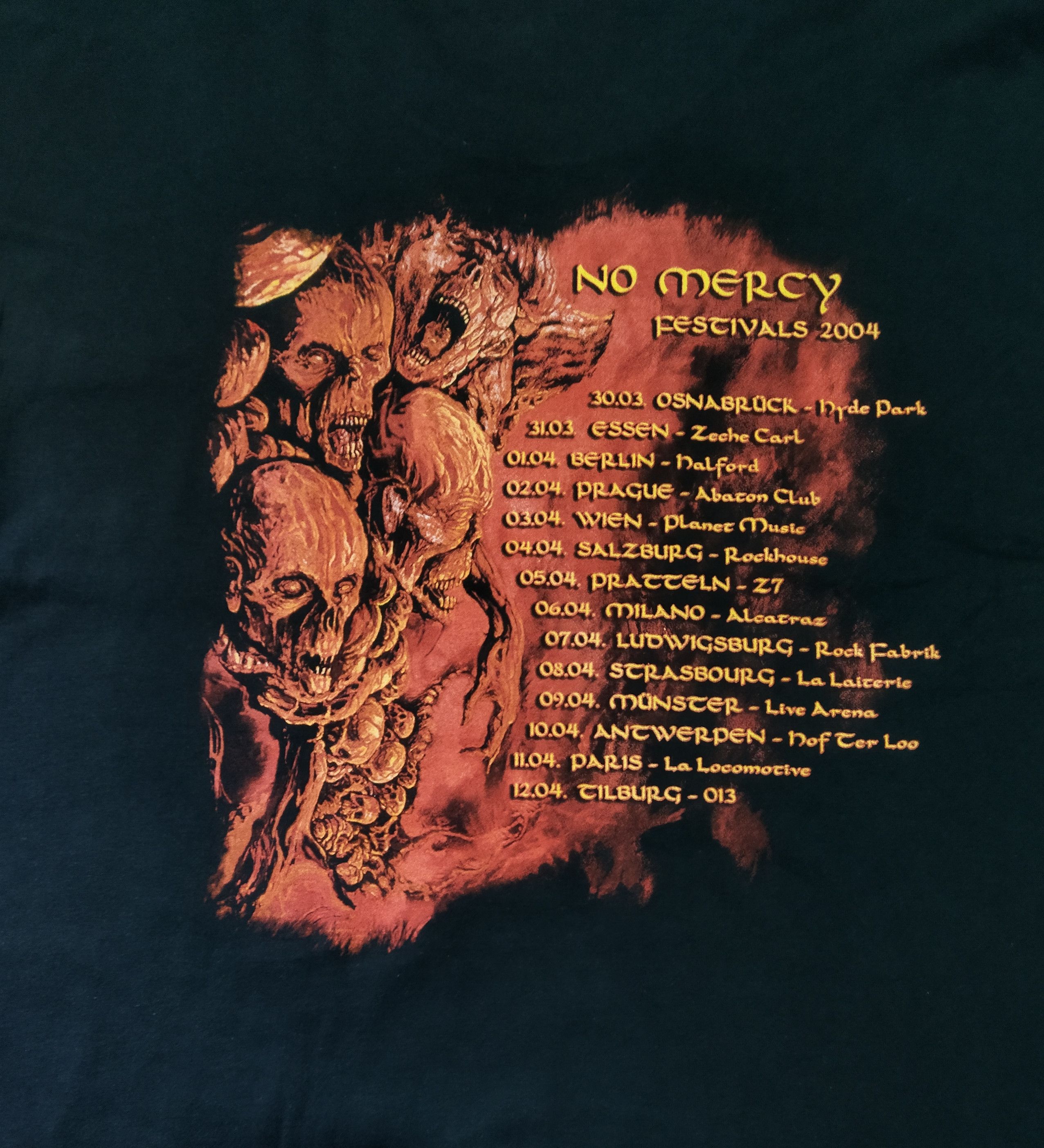 Band Tees Vintage Vomitory No Mercy Festivals 2004 LS 4 side rare Size US XL / EU 56 / 4 - 3 Thumbnail